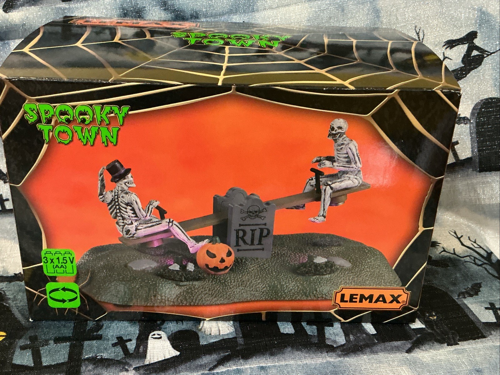 NEW Lemax Spooky Town See Saw Lighted & Animated Table Accent 2022
