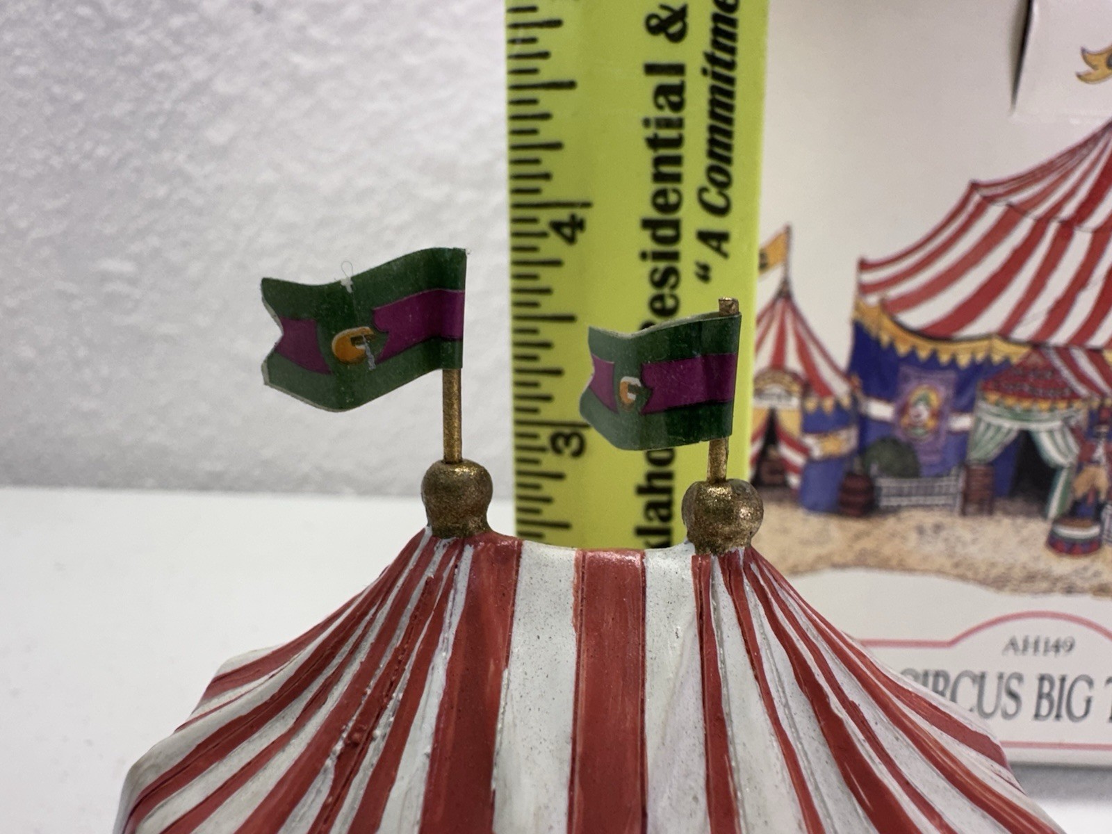 AMERICANA COLLECTION CIRCUS BIG TOP OF LIBERTY FALLS CERAMIC HOUSE WITH BOX 1998