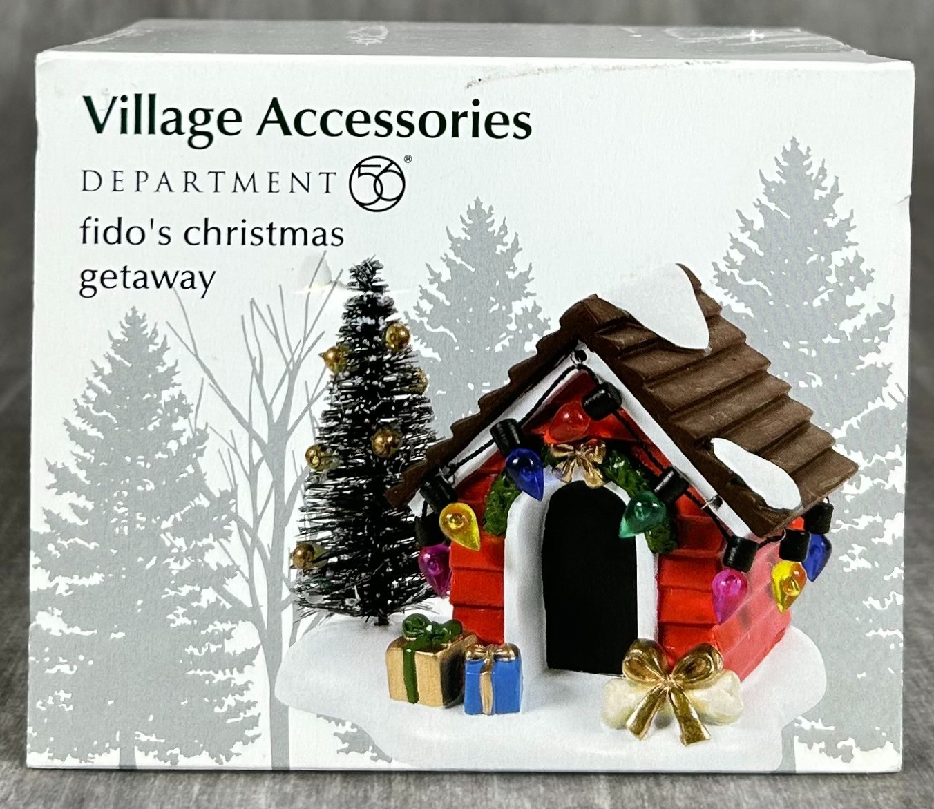 DEPARTMENT 56 VILLAGE ACCESSORIES FIDO’s Christmas Getaway 6007656 – NEW