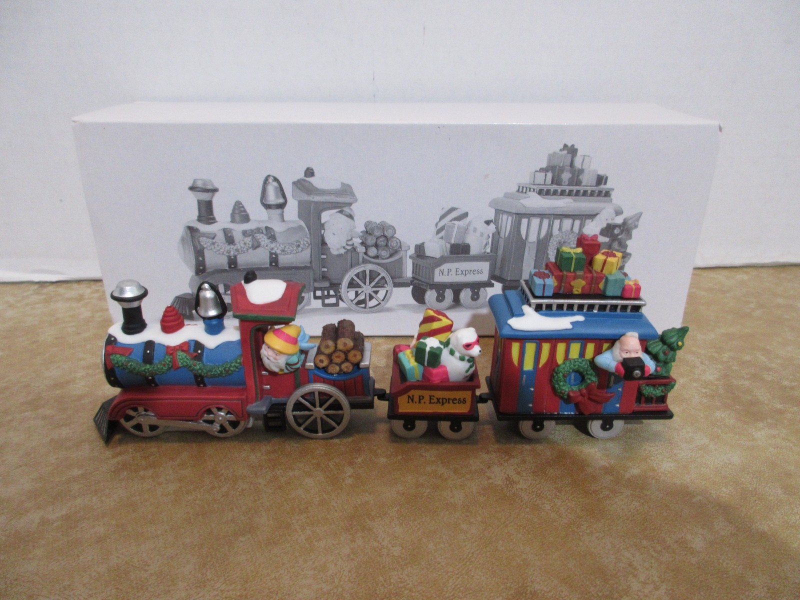 Dept. 56 1996 Heritage North Pole Express #56368 Train 3 Pc. Set
