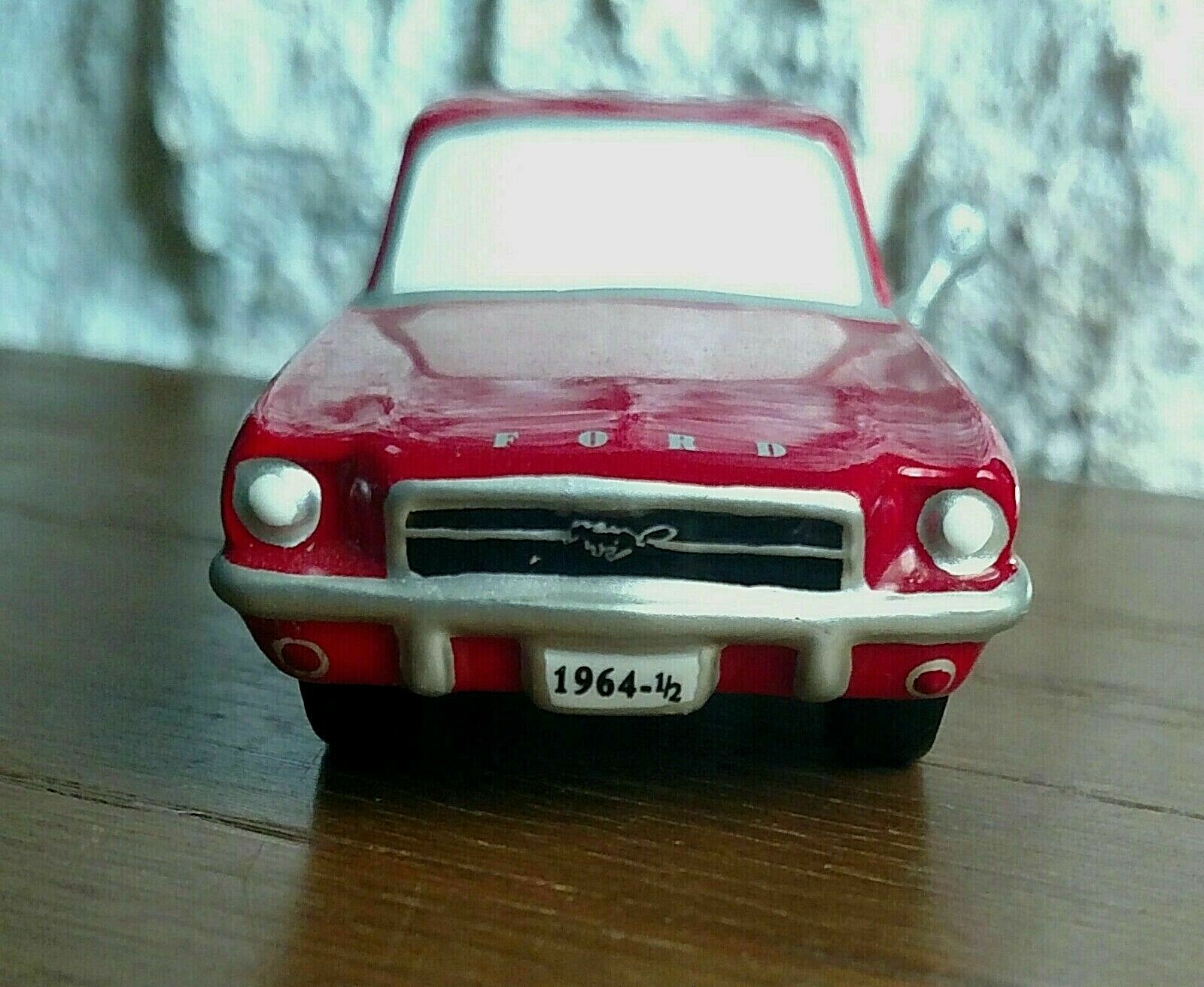 1964.5 Ford Mustang red #54951 Snow Village Department 56 -BUYER GUARANTEE