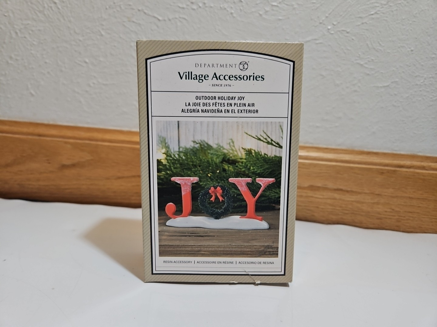 Department 56 Outdoor Holiday JOY 6013029 Dept 2023 Resin Village Accessory NEW