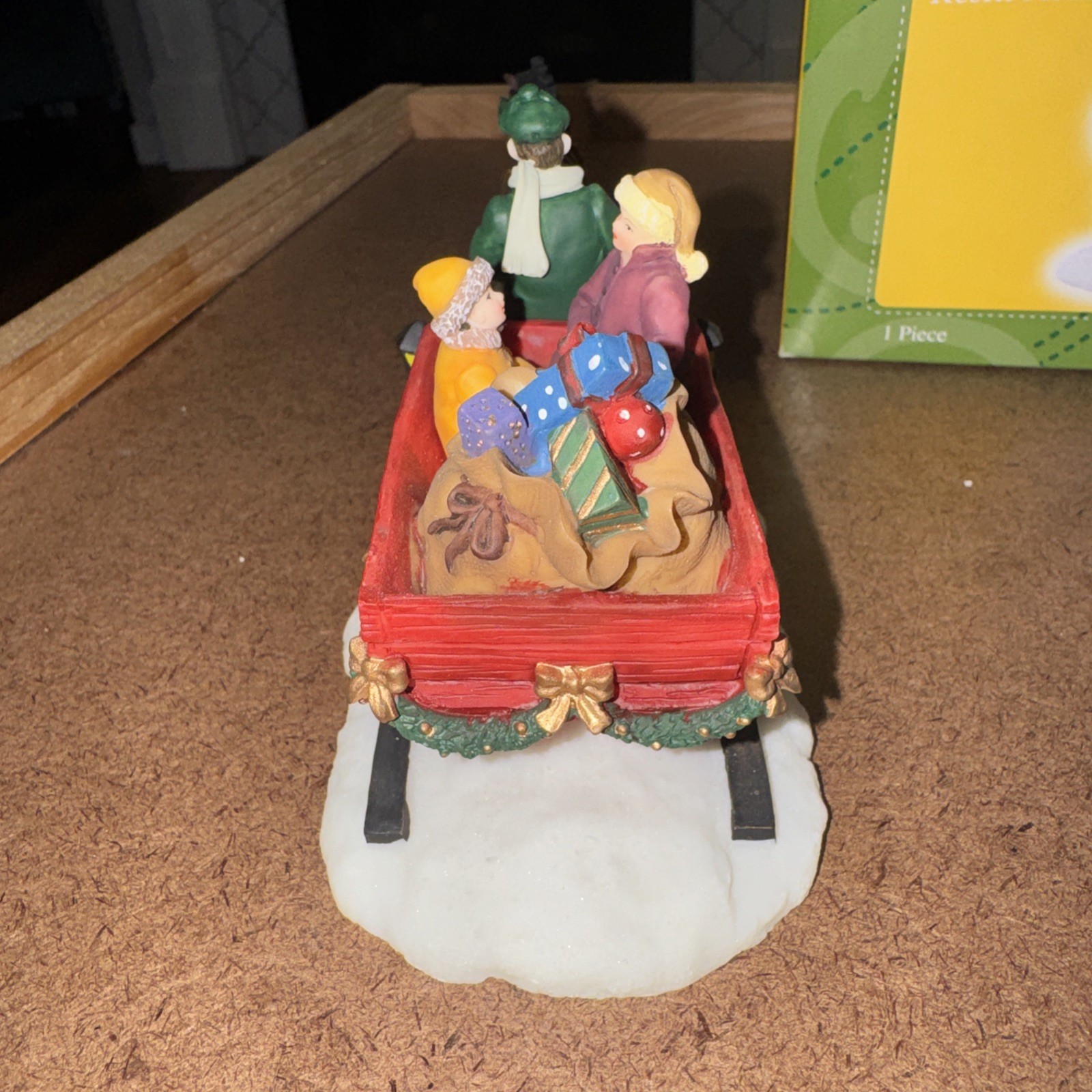 Santa’s Workbench Porcelain Accessory “Sleigh” 2002 In Box Excellent !
