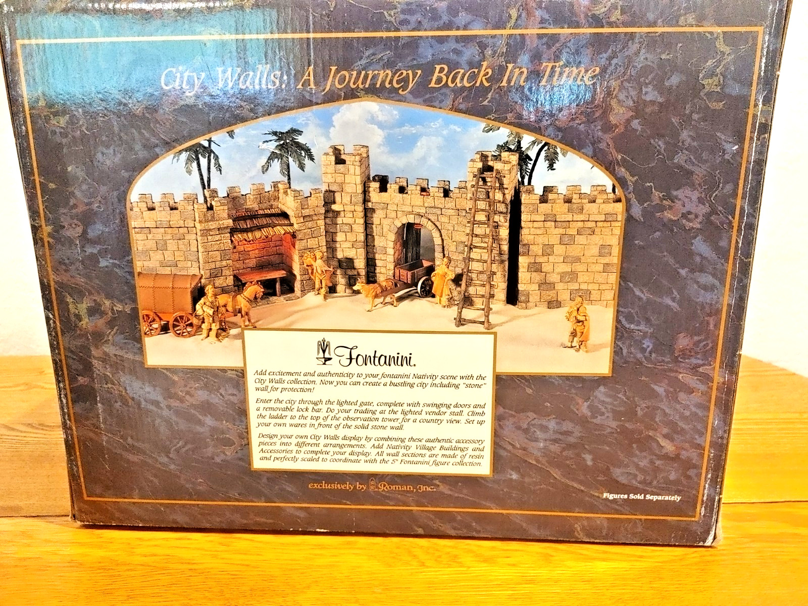 Fontanini Heirloom Nativity City Wall Lighted City Vendor Stall 5” #94804 NIB