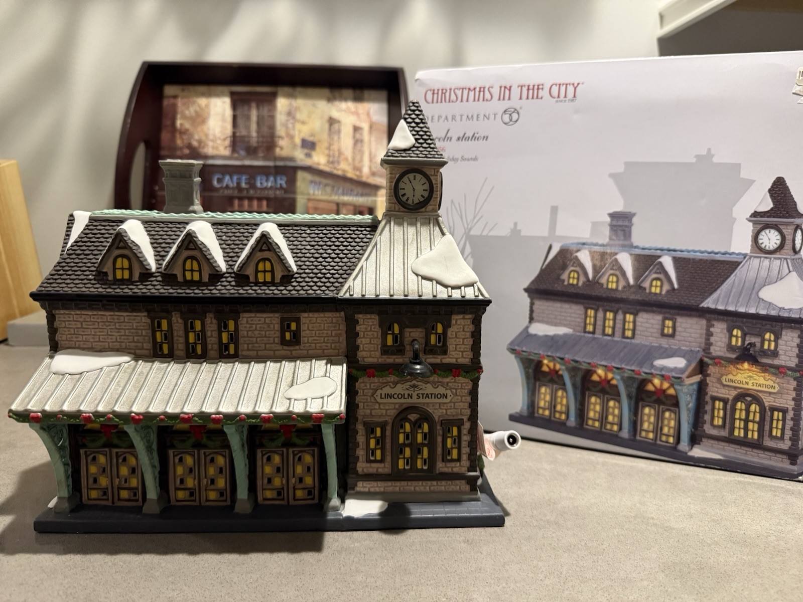 Dept 56 LINCOLN STATION Christmas in the City 6003056 New York light-sound New