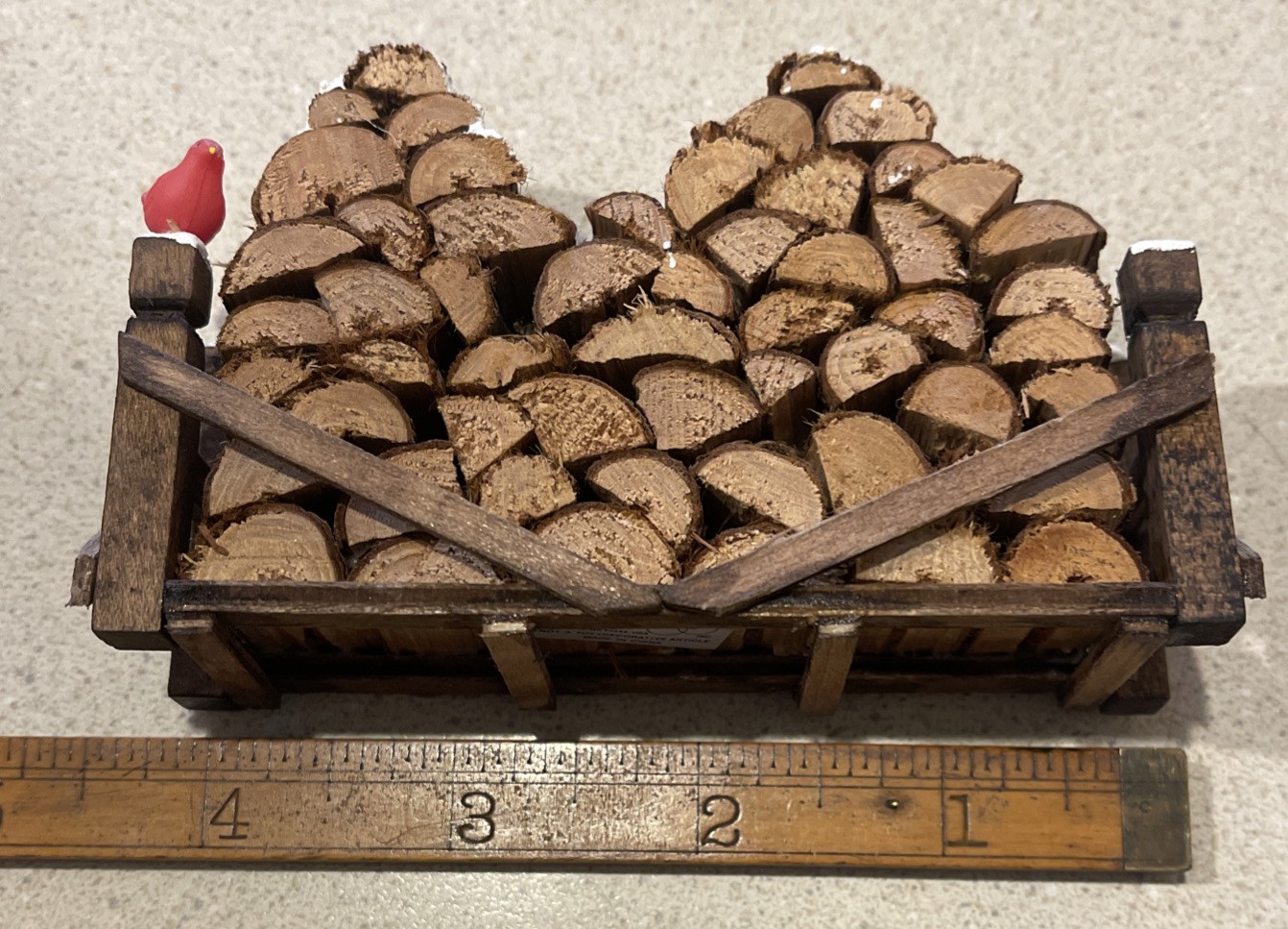 Department 56 Village Accessory Woodpile Firewood Logs Rack Of Wood