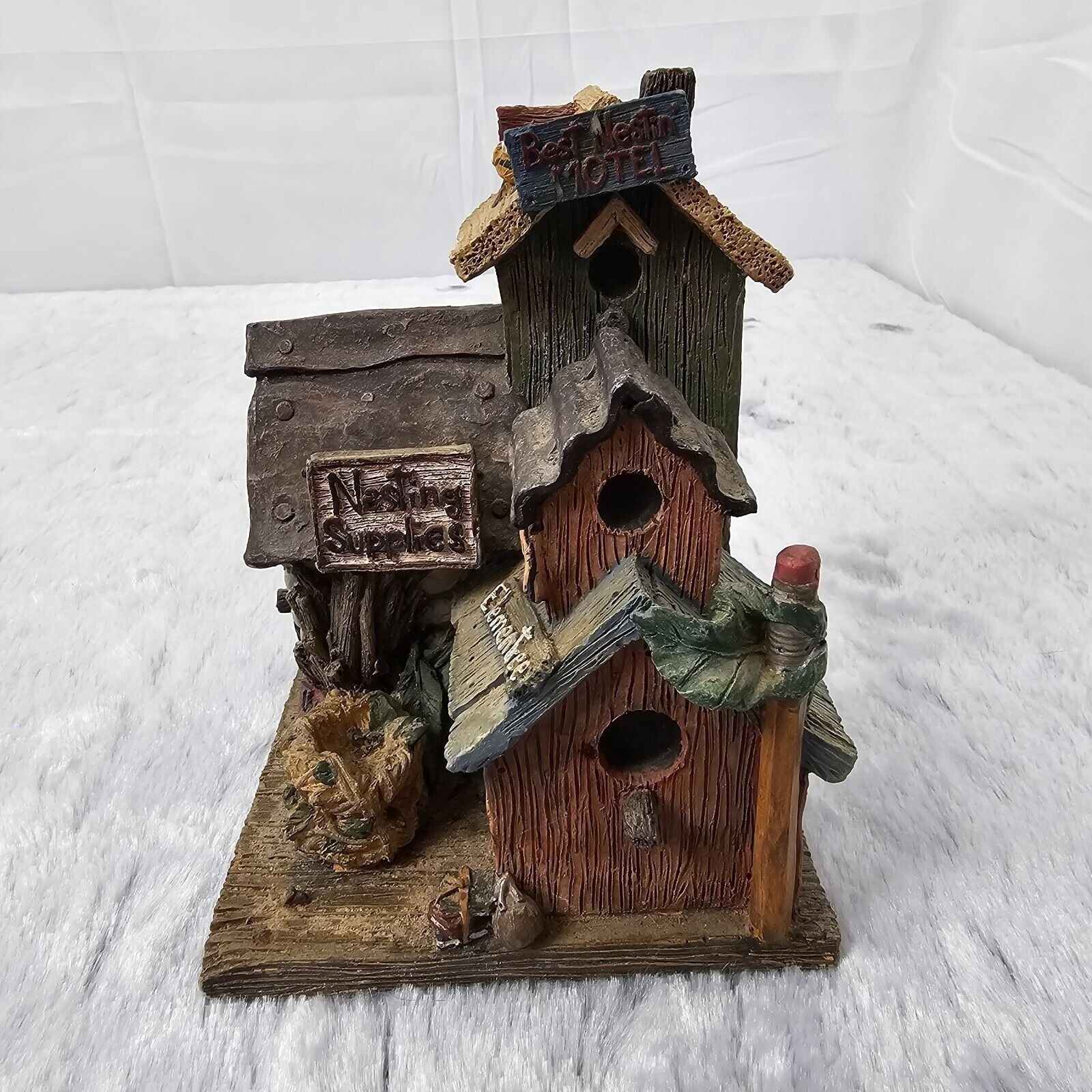 Boyds Bears Cottages Set of 2 4.5×7 Magpie Market Garden Shop Motel Hardware