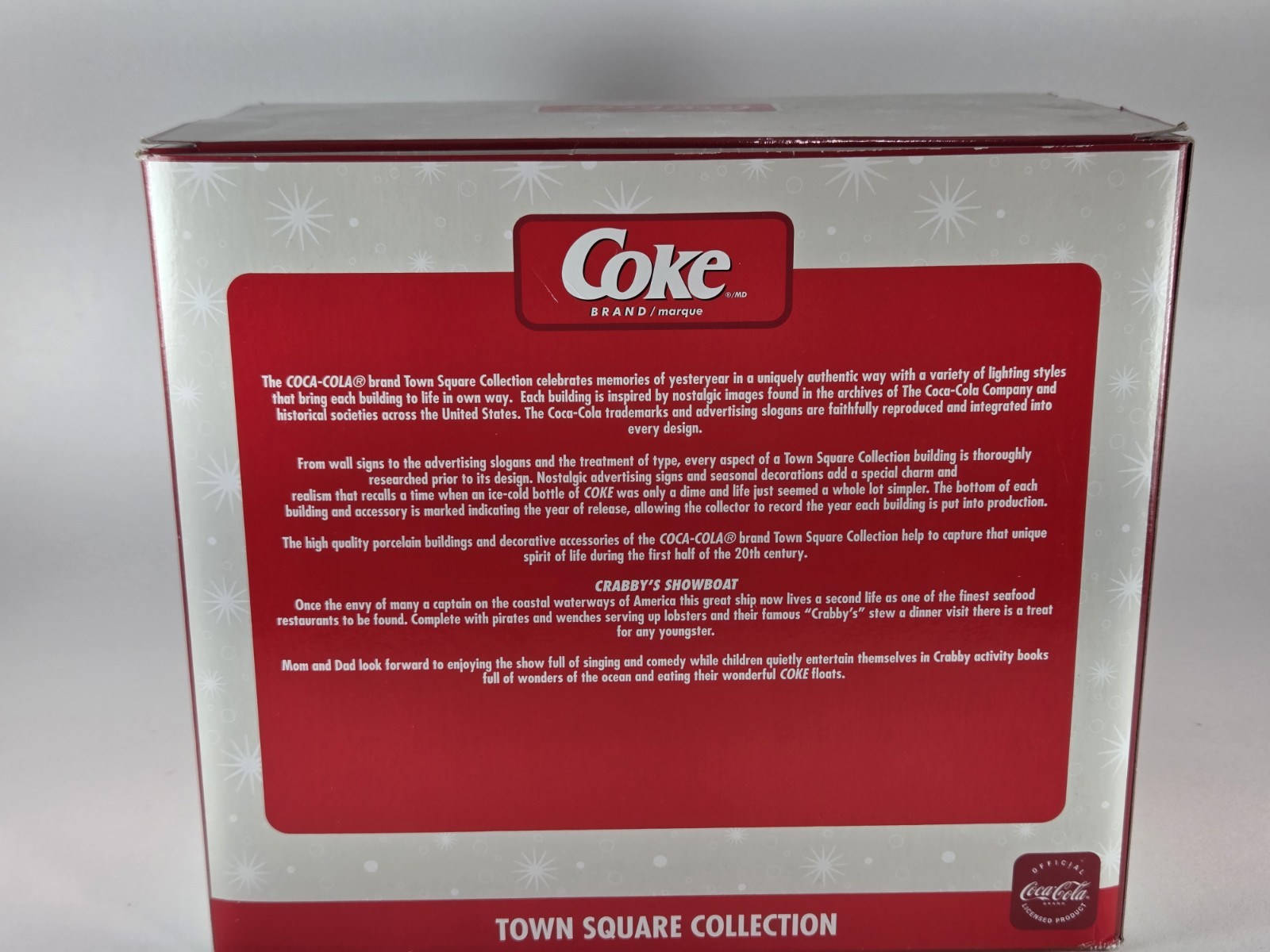 Coca-Cola Crabbys Showboat & Restaurant Christmas Village Fiberoptic Lights 2004