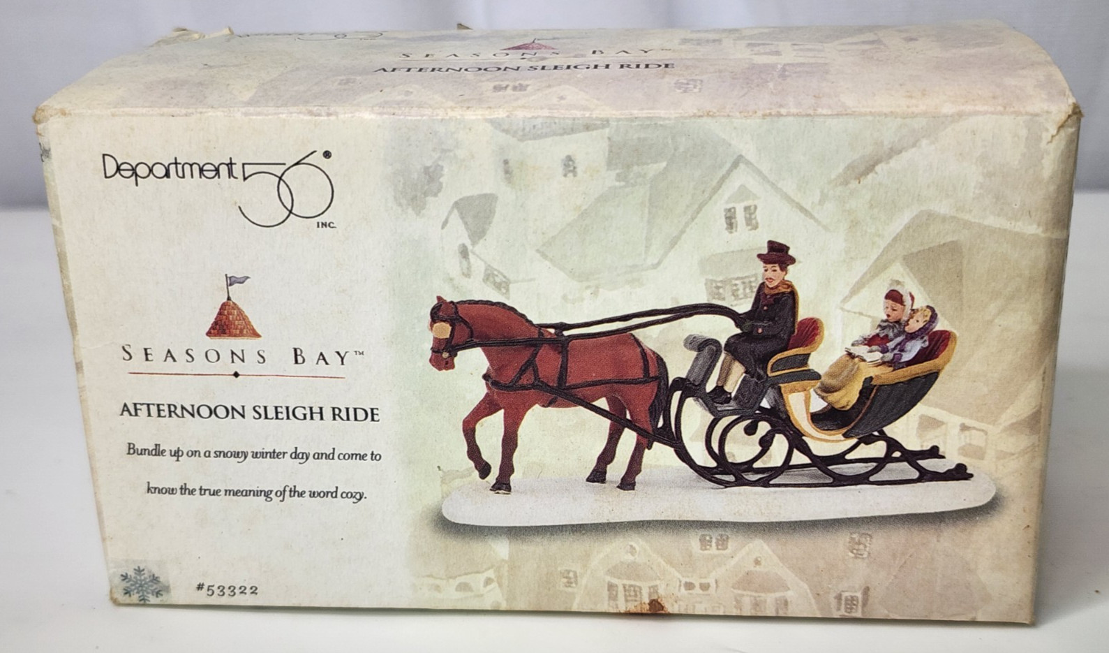 “Afternoon Sleigh Ride” Dept 56 Seasons Bay #53322 Collectible Accessory