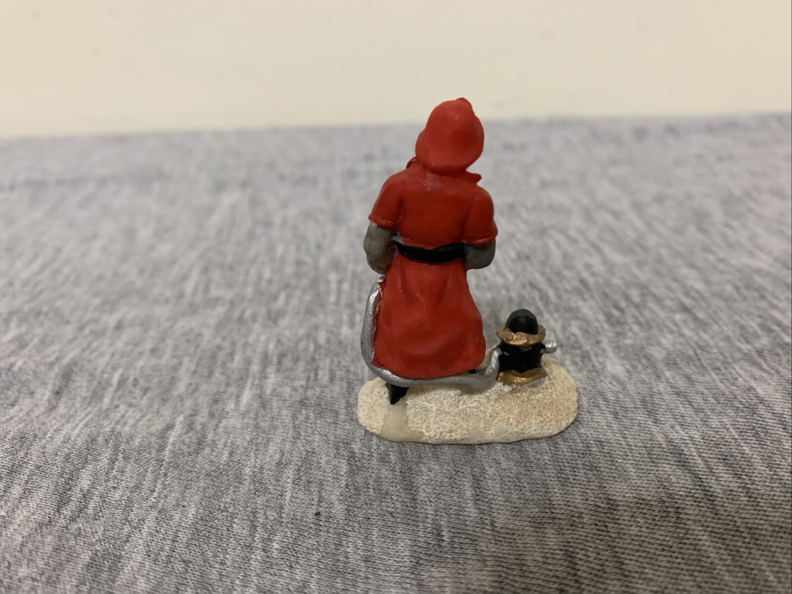 Vintage Christmas Village Miniature Firefighter Figurines Lot