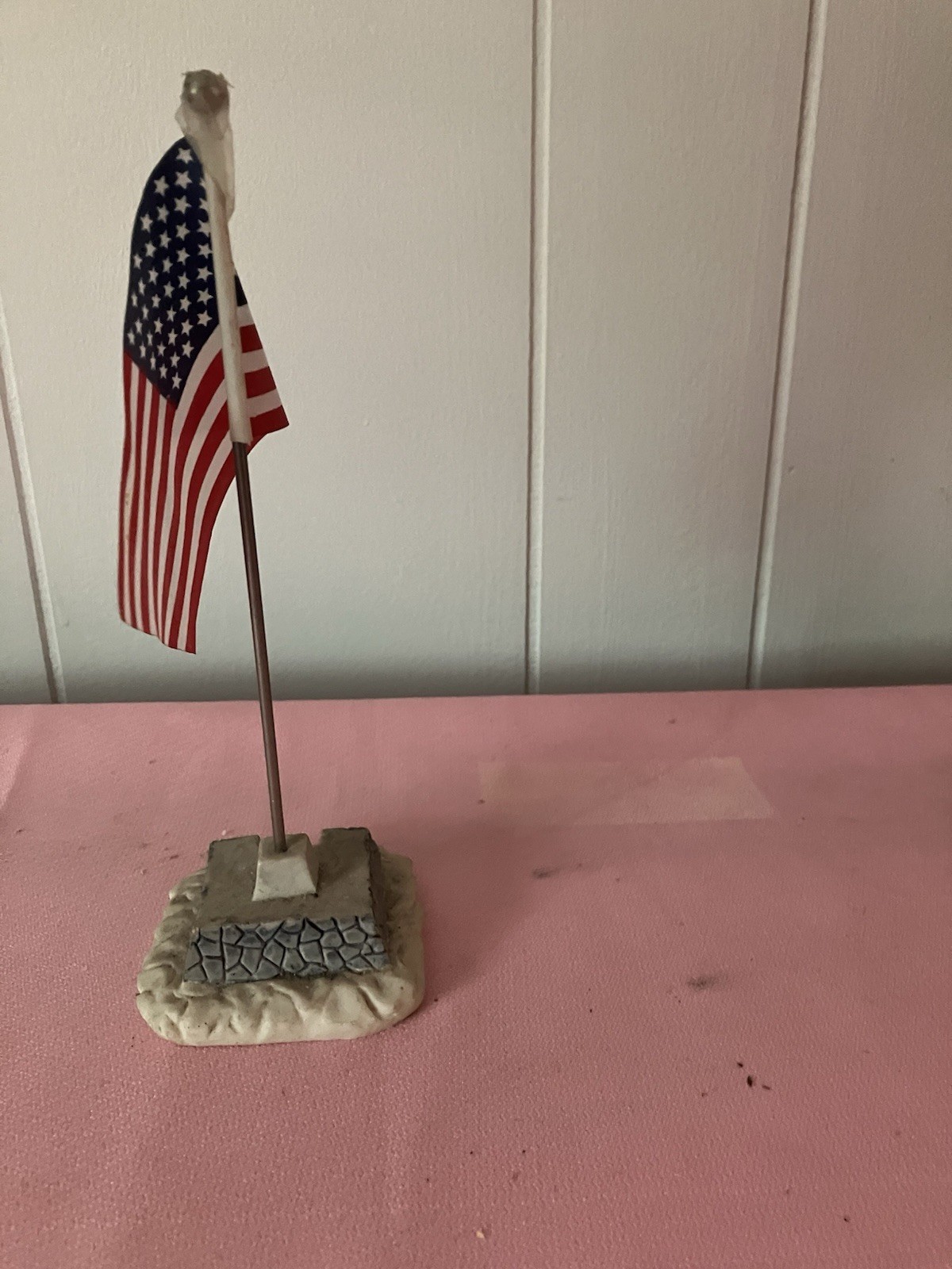 Lemax 1996 Christmas Village Retired 8” American Flag Pole #64150