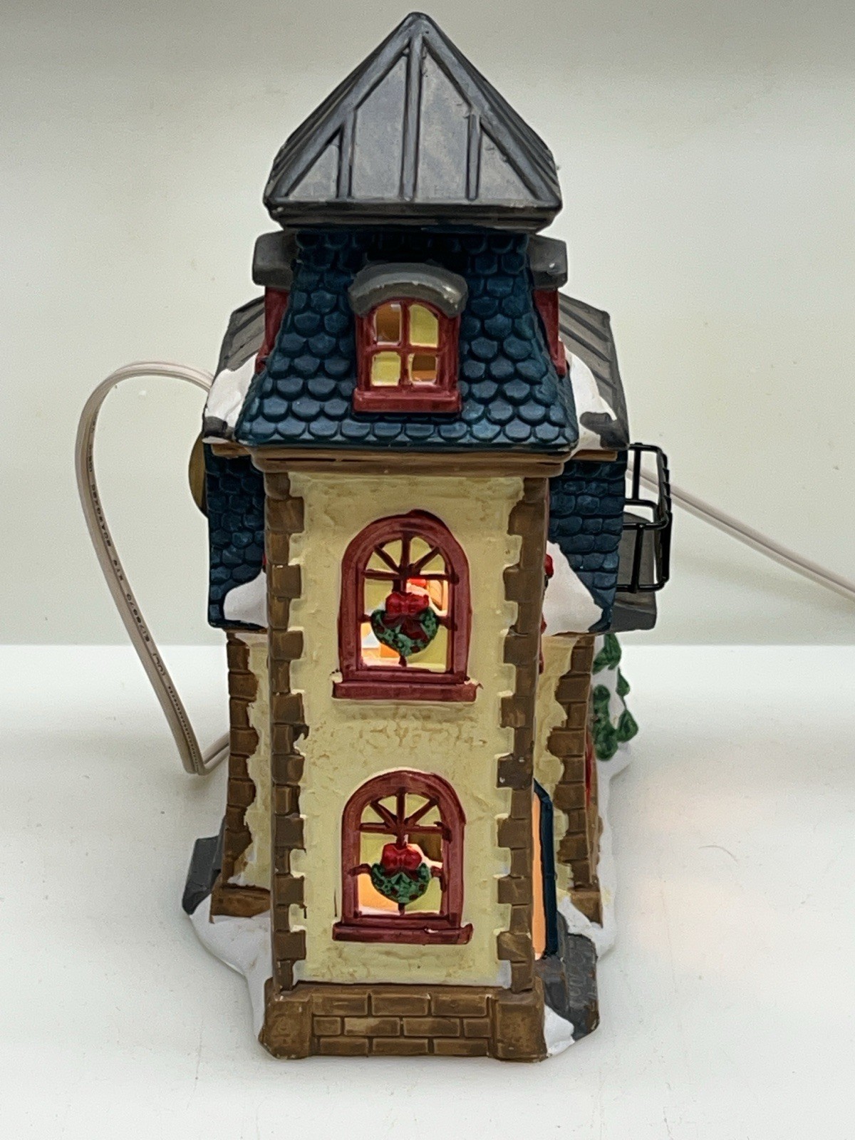 Christmas Delights Fabric Outlet Hand Painted Porcelain Lighted House