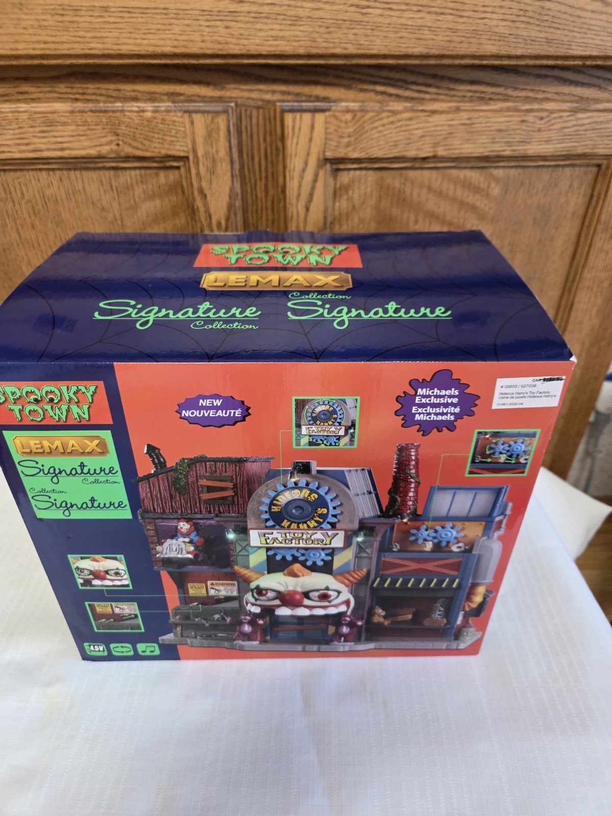 LEMAX SPOOKY TOWN HIDEOUS HARRY TOY FACTORY W/MOTION SOUND AND LIGHTS NIB