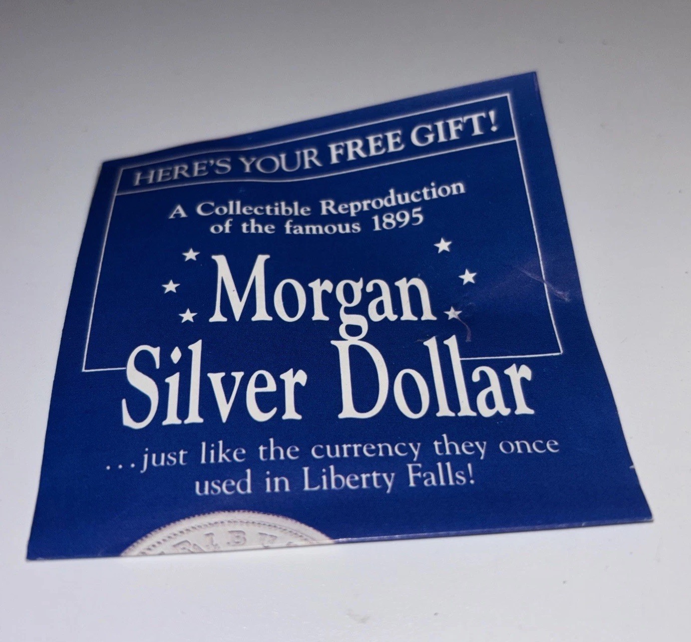 Liberty Falls Collection AH130 B. Cummings Signmaker With Copy Of 1895 Dollar