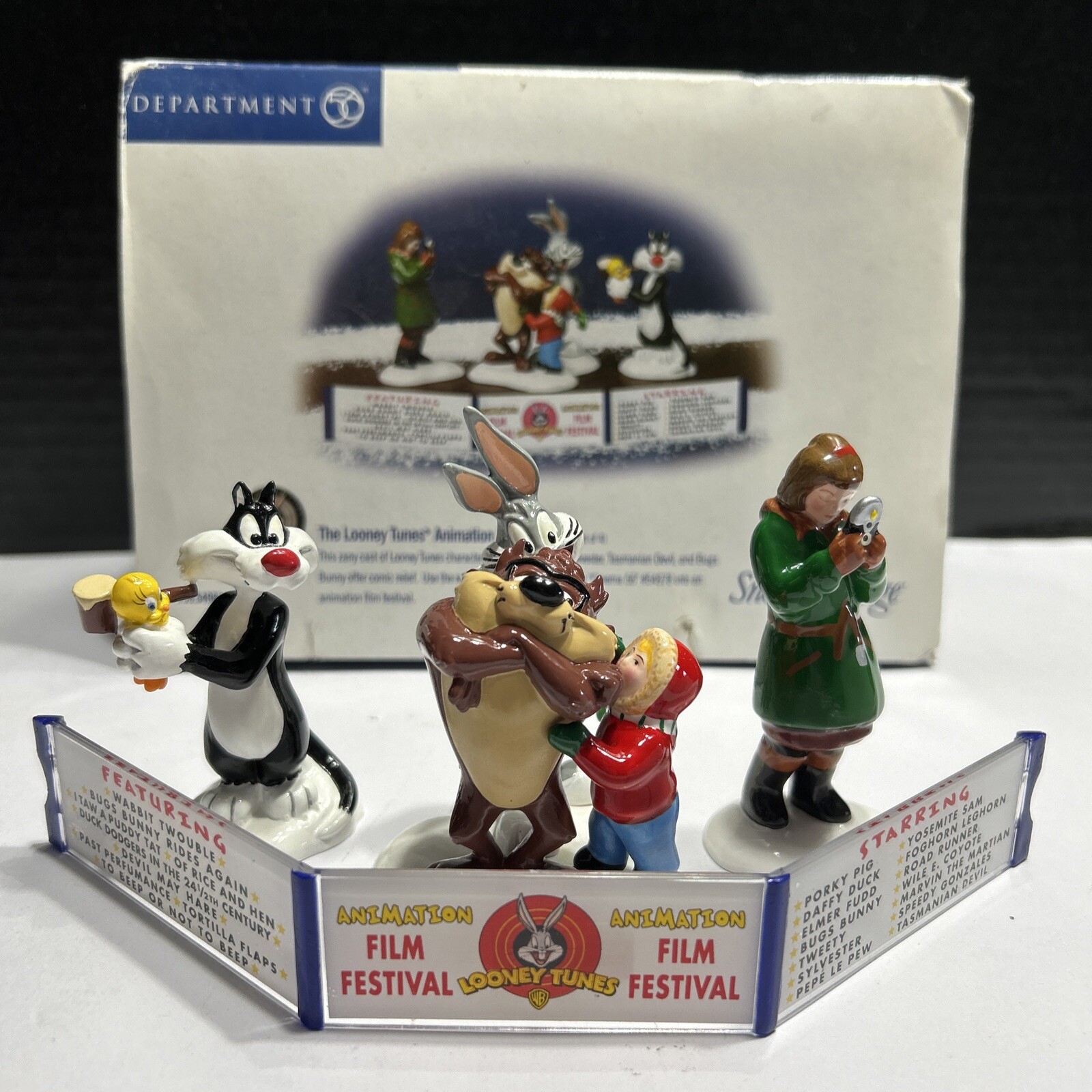 Dept 56 Looney Tunes Animation Film Festival Christmas Snow Village #56.54983