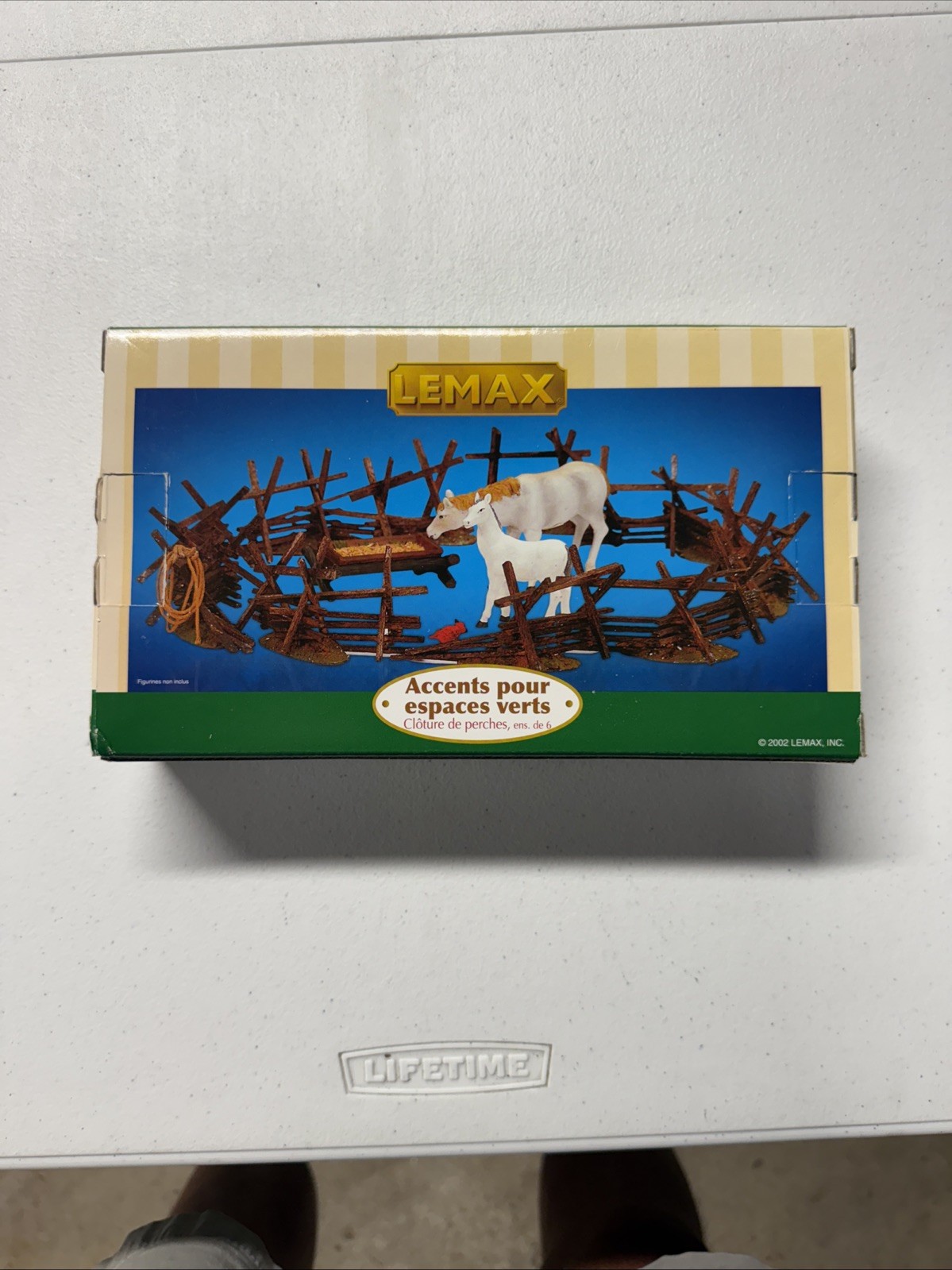 Lemax Split Rail Fence Village Collection Landscape Accents Set Farm Country VTG