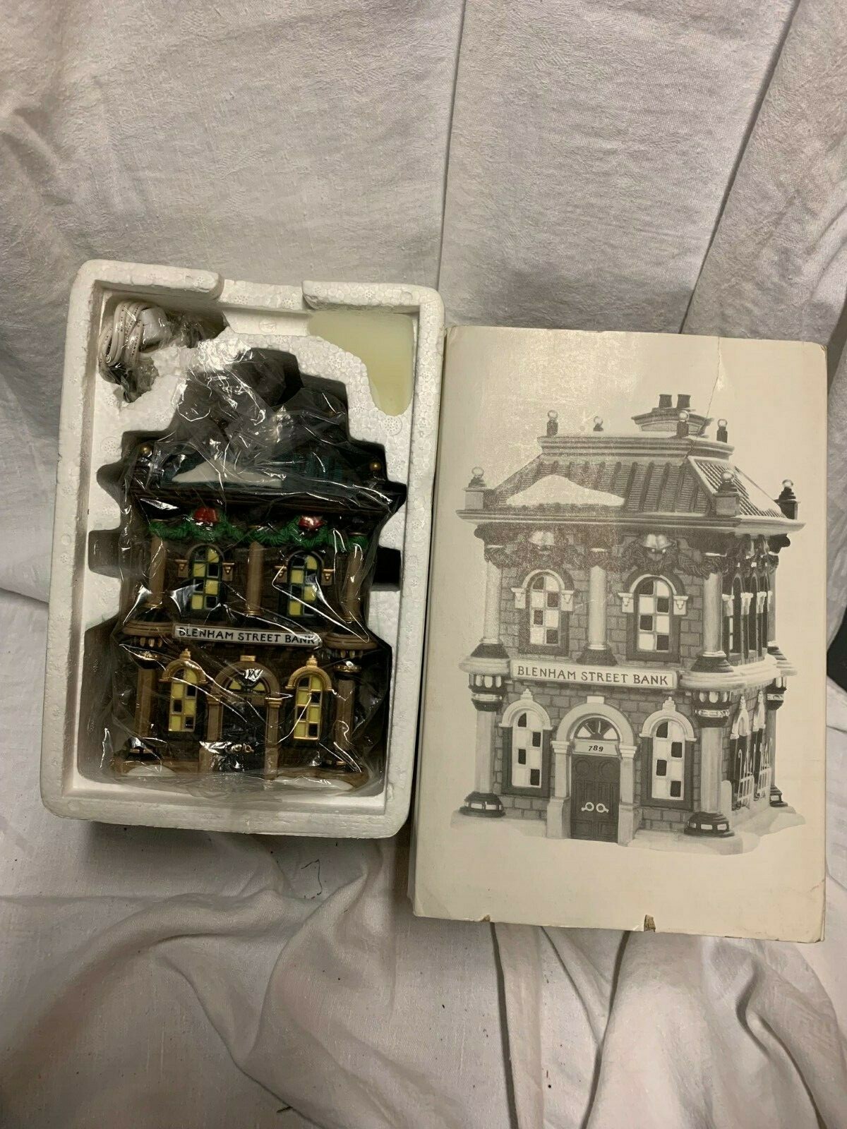 Department 56 RETIRED Dickens’ Village Series “Blenham Street Bank” #58330
