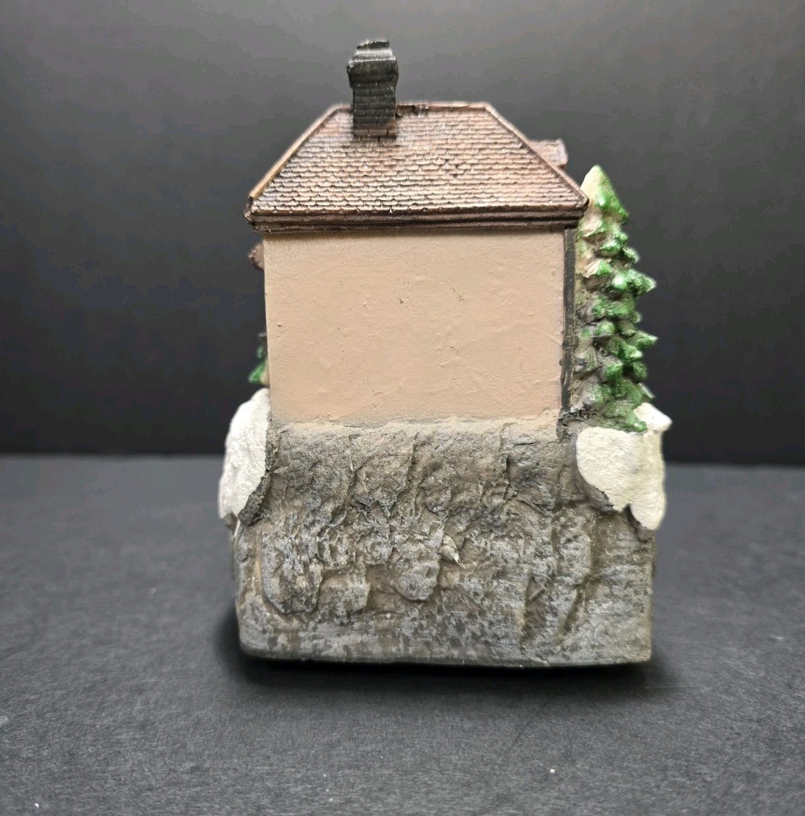 Christmas Village House Animated Indoor Decoration w Moving Train Chateau Tree