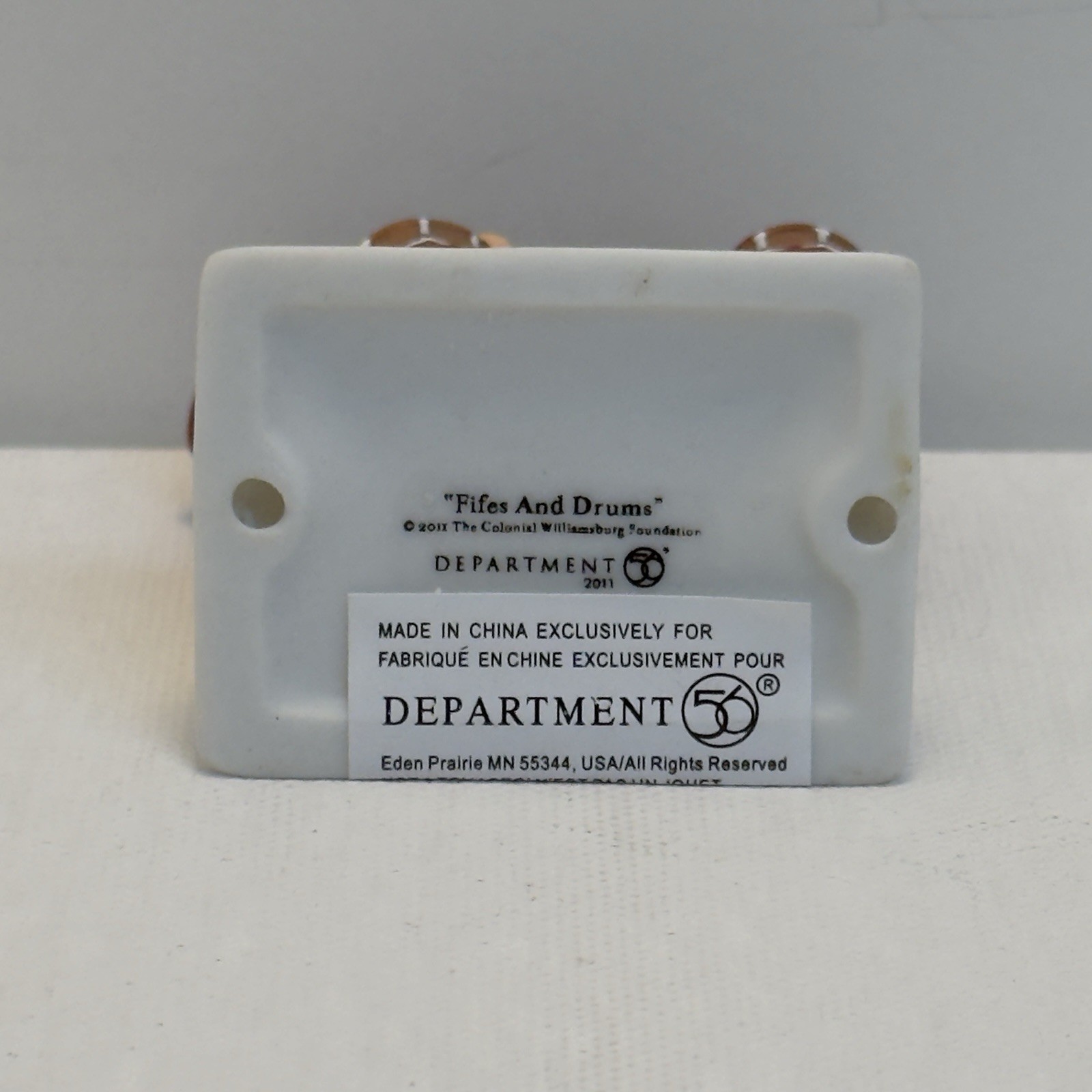Dept 56 Williamsburg Fifes And Drums RARE New England 4020961 Revolution