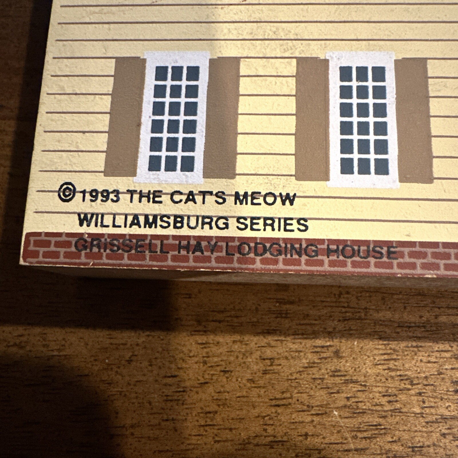 Cat’s Meow Grisell Hays Lodging House Faline Jones Williamsburg Series 1993