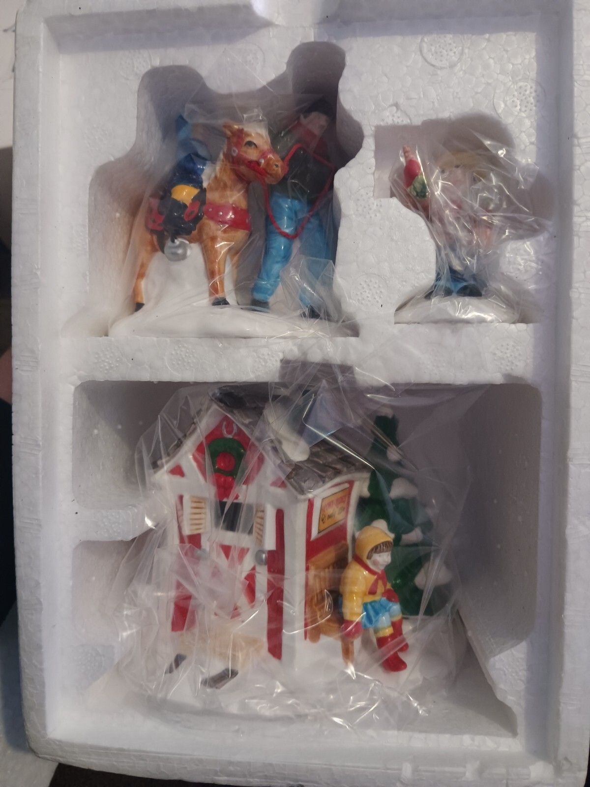 ORIGINAL SNOW VILLAGE PINT-SIZE PONY RIDES DEPT 56 5453-4 BOX