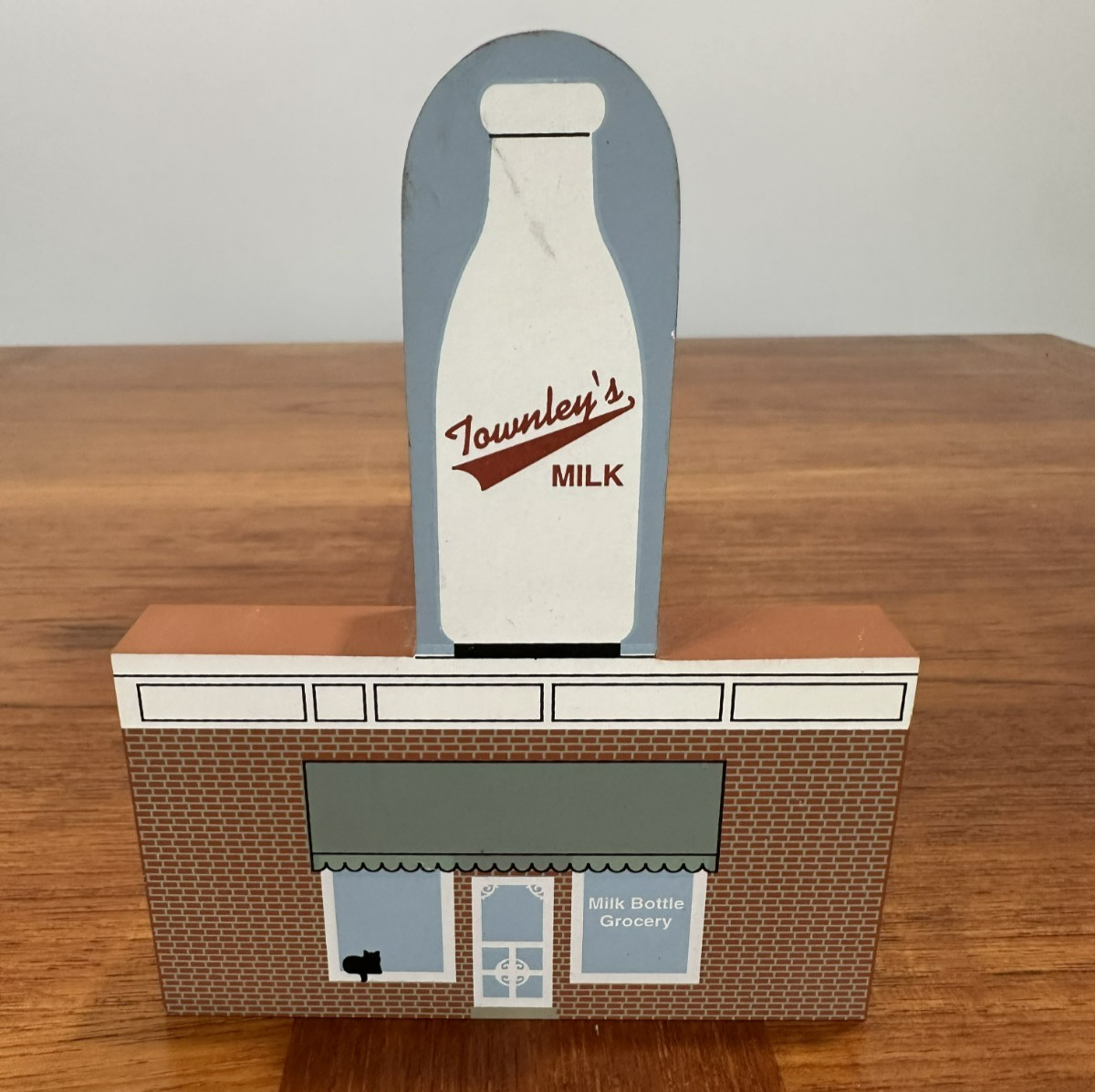 Rare 1996 Cat’s Meow Village Milk Bottle Building Oklahoma City Route 66 Custom