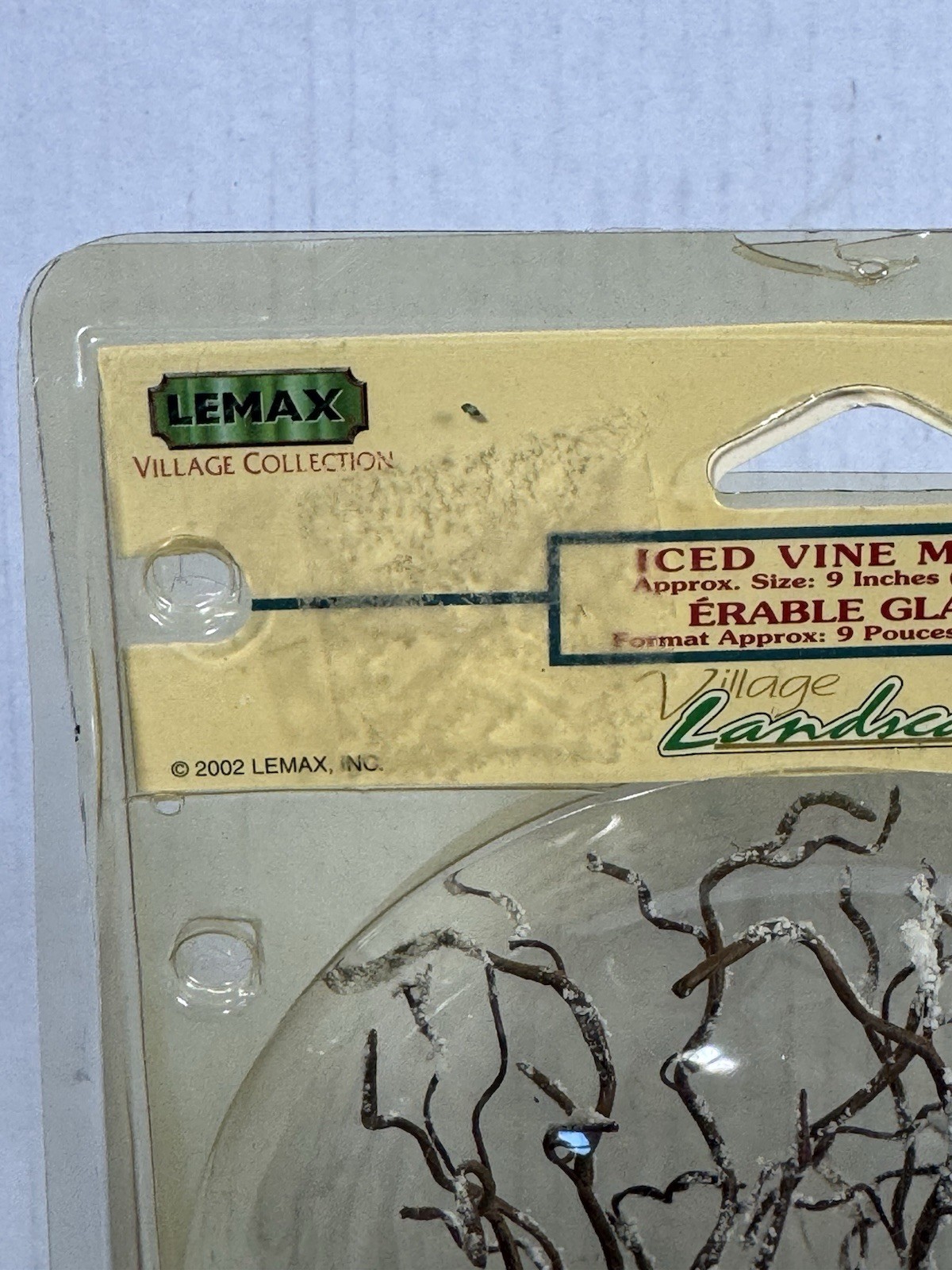 Lemax Iced Vine Maple Large Village Landscape Tree 2002 New Sealed 9”