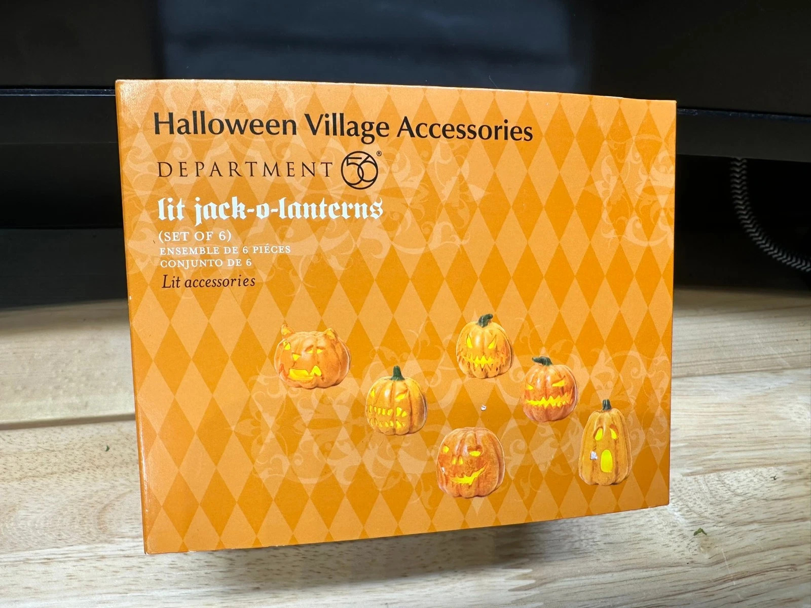 Department 56 Lit Jack-O-Lanterns 810798 Dept Halloween Pumpkins