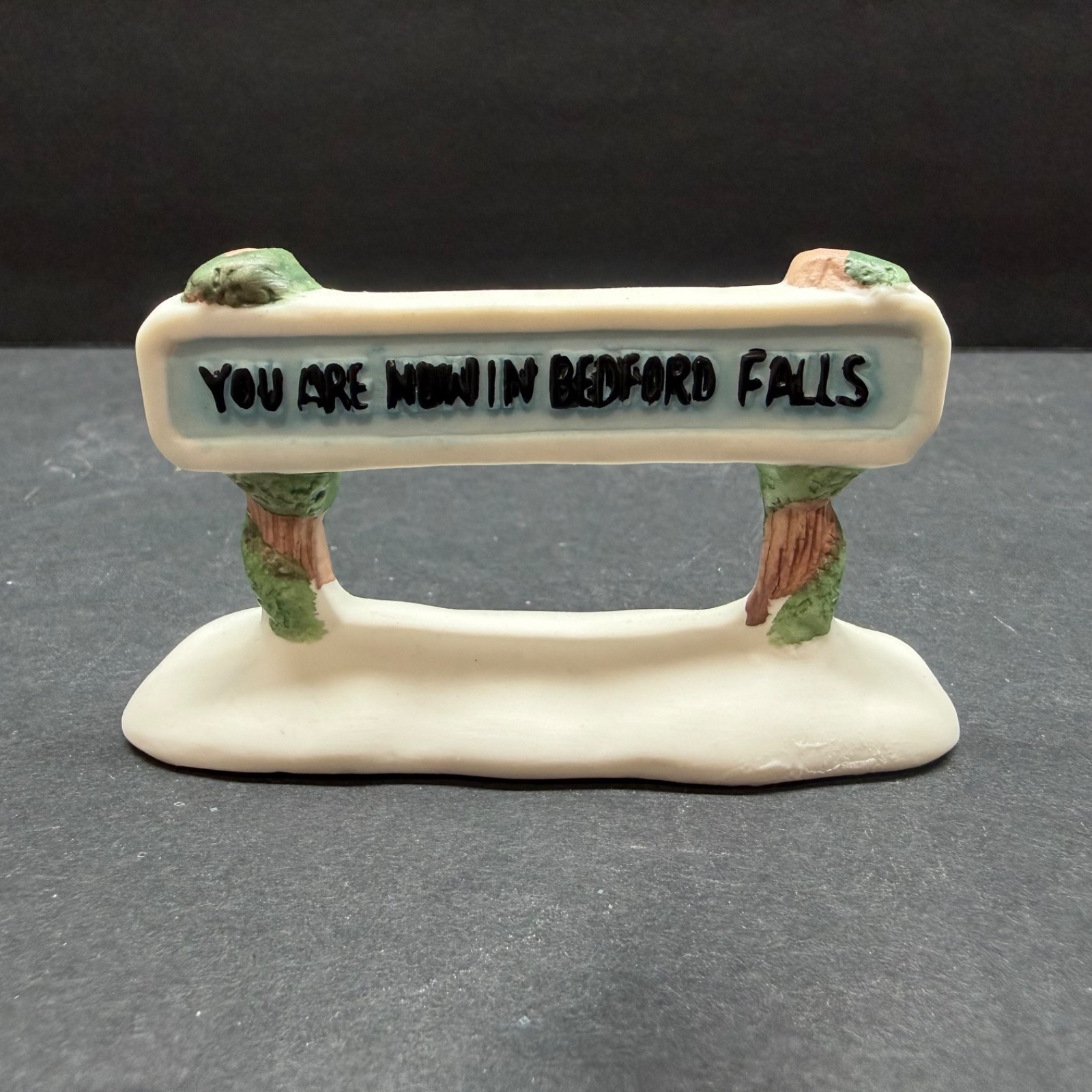 It’s a Wonderful Life Holiday Village Christmas Valley Bedford Falls Road Sign