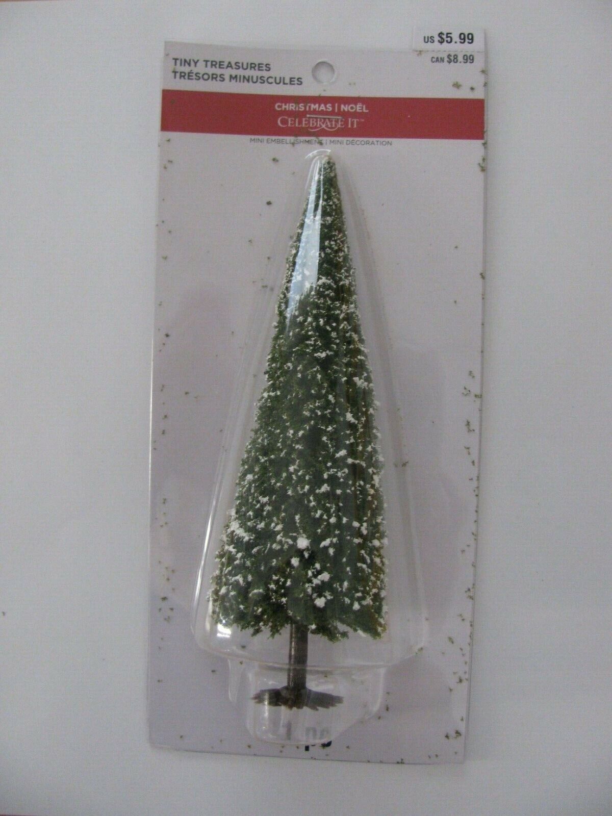 Celebrate It Tiny Treasures 7.5″ TREE Christmas Village Accessory NIP