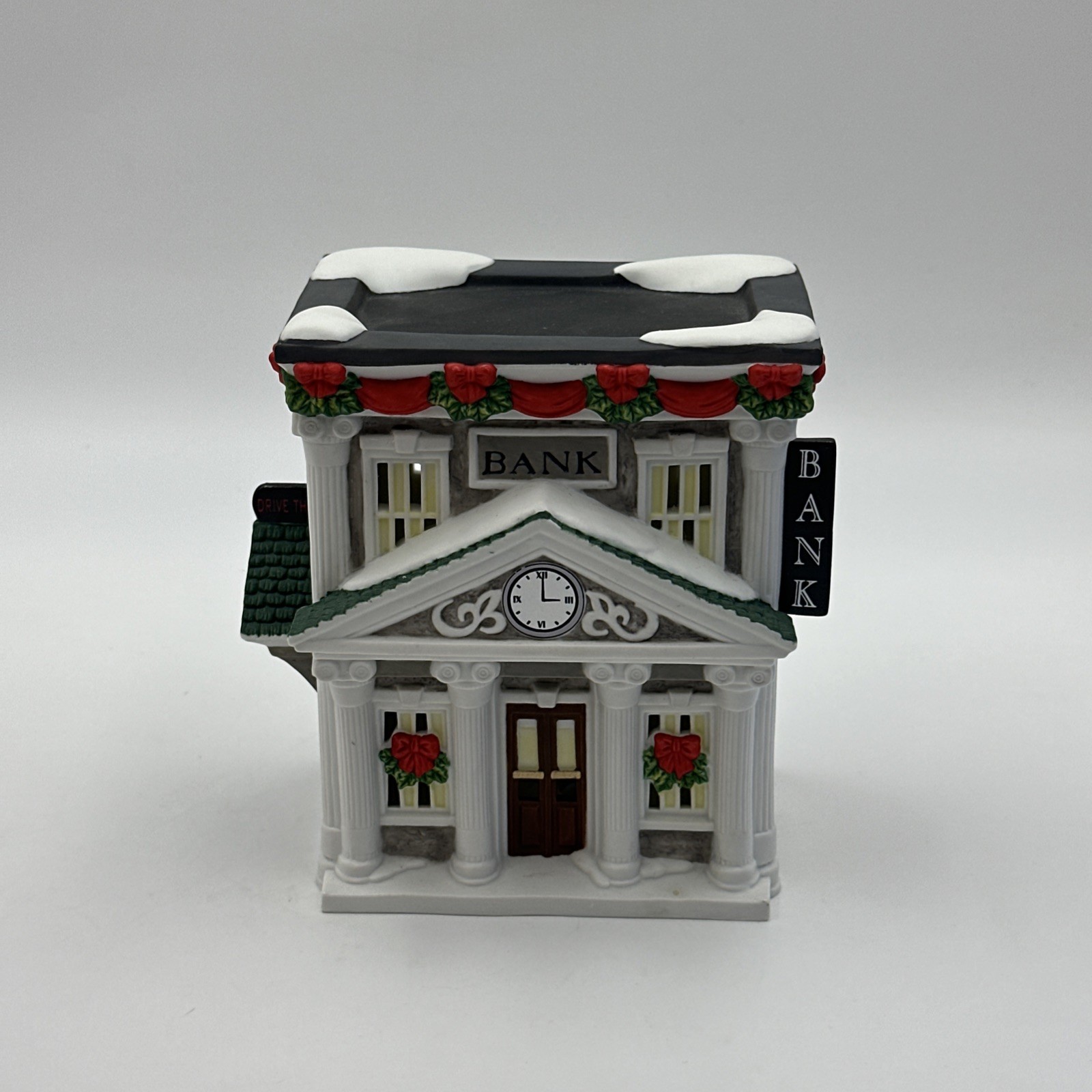 Coca-Cola Town Square Collection TOWN SQUARE BANK Lighted Christmas Building