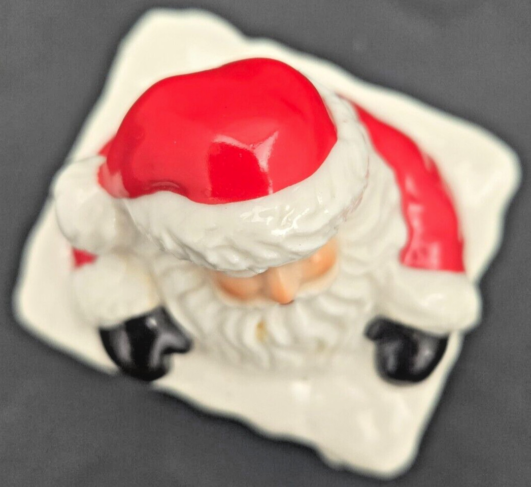 Department 56 Christmas trinket box Santa chimney ho ho ho snow rectangle 2.5×2″