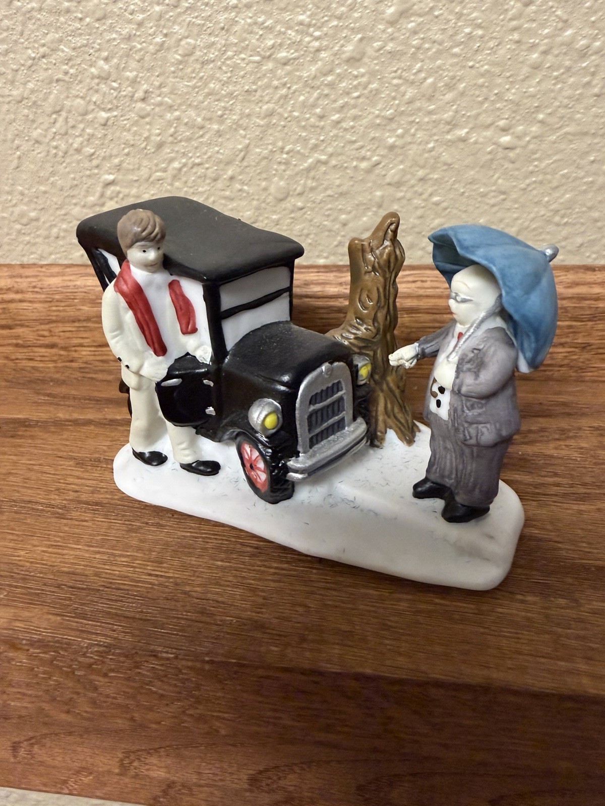 A Wonderful Holiday – George Bailey’s Car Hitting The Tree Village Accessory