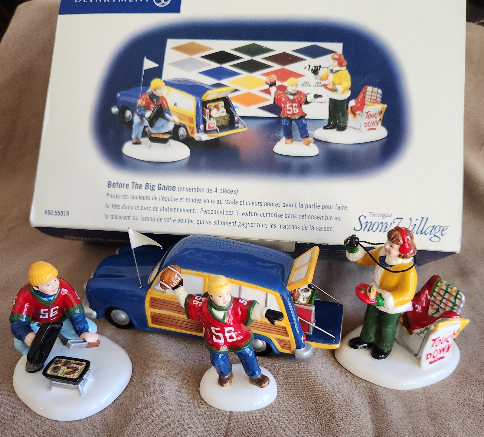 Before The Big Game Football Tailgate #55019 Snow Vilag Dept 56 -BUYER GUARANTEE
