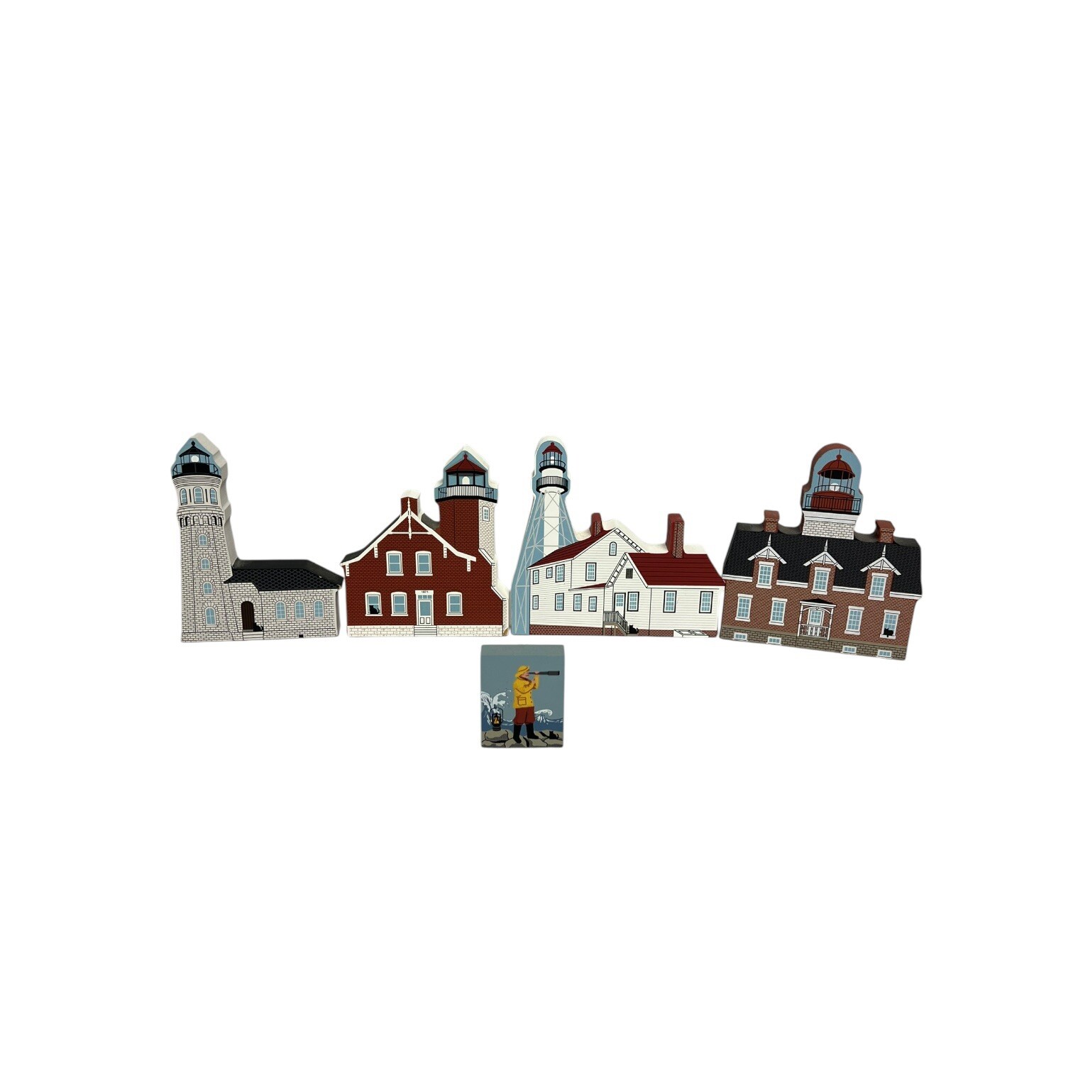 Cats Meow LIGHTHOUSE MUSEUMS Of The Great Lakes Lot of 5 Faline 1999