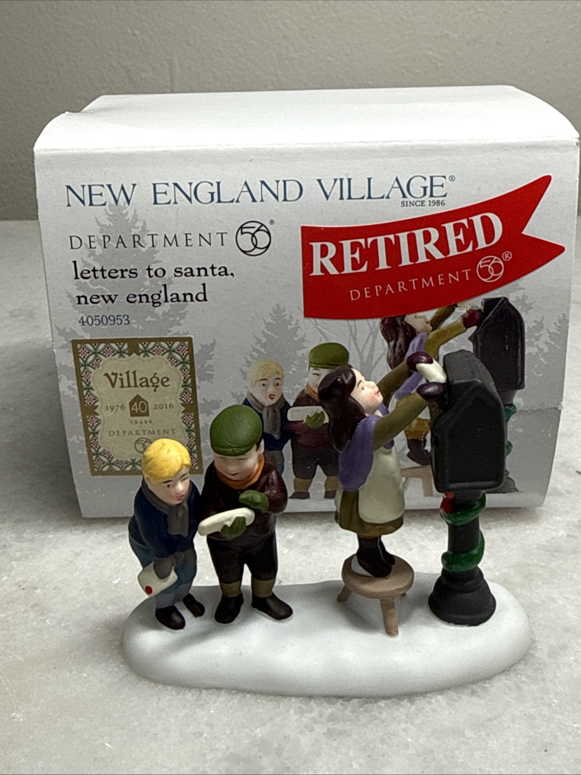 Dept 56 Letters to Santa, New England 405093 Christmas Village Figurine Signed