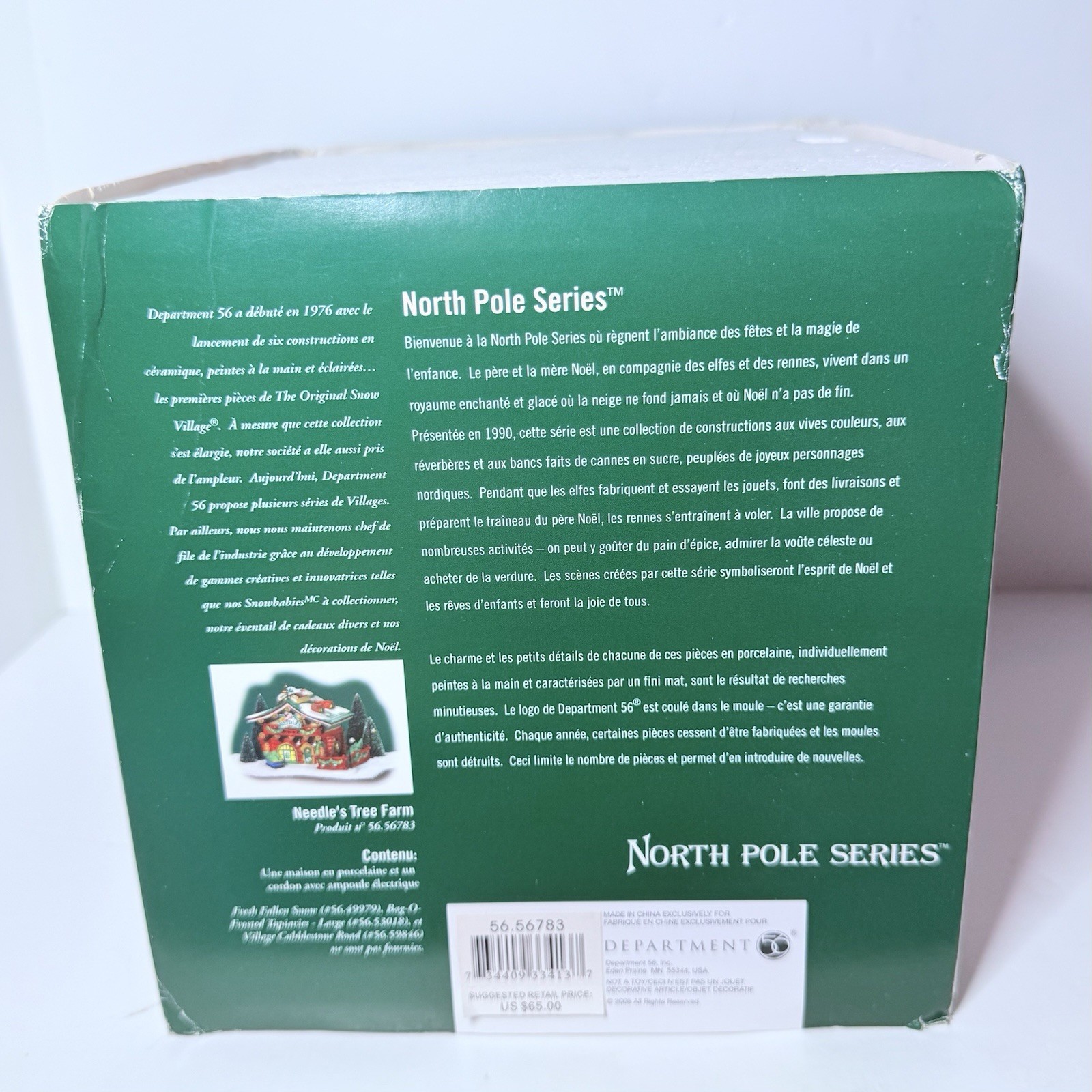 🚨 Department 56 “Needles Tree Farm” 56783 North Pole Series Christmas Building