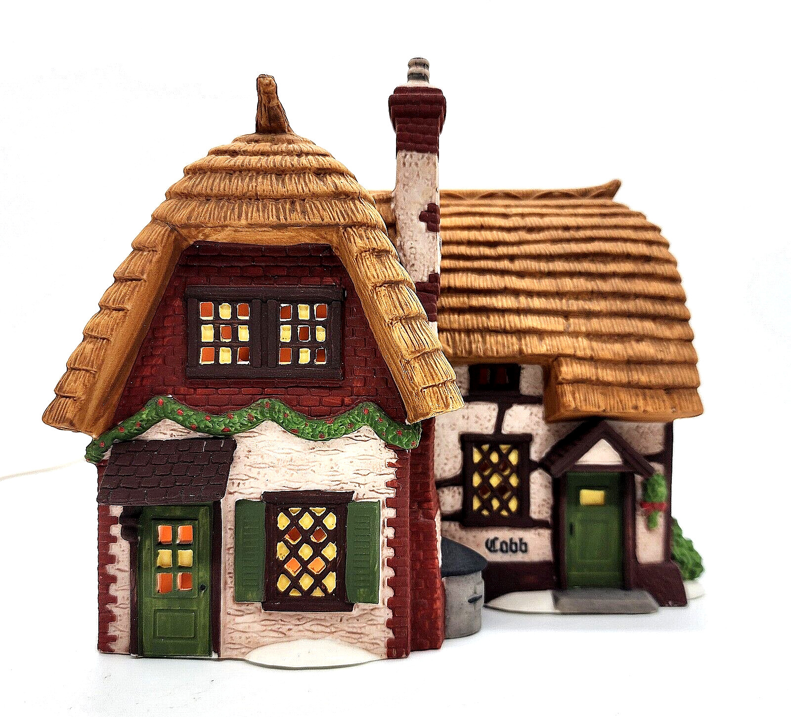 Dept 56 Dickens Village Cobb Cottage 5824-6 retired lighted handpainted boxed
