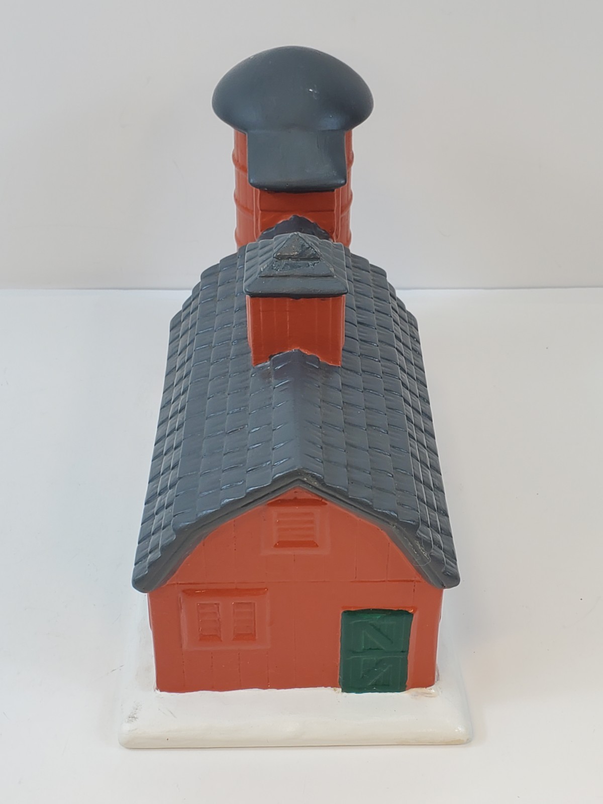 Vintage Byron Molds 1979 Ceramic Barn And Silo Christmas Village Addition
