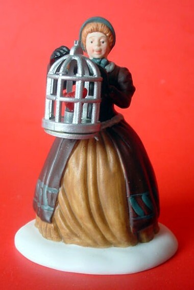 Department 56 Heritage Village Collection The Bird Seller Retired 58033 set of 3