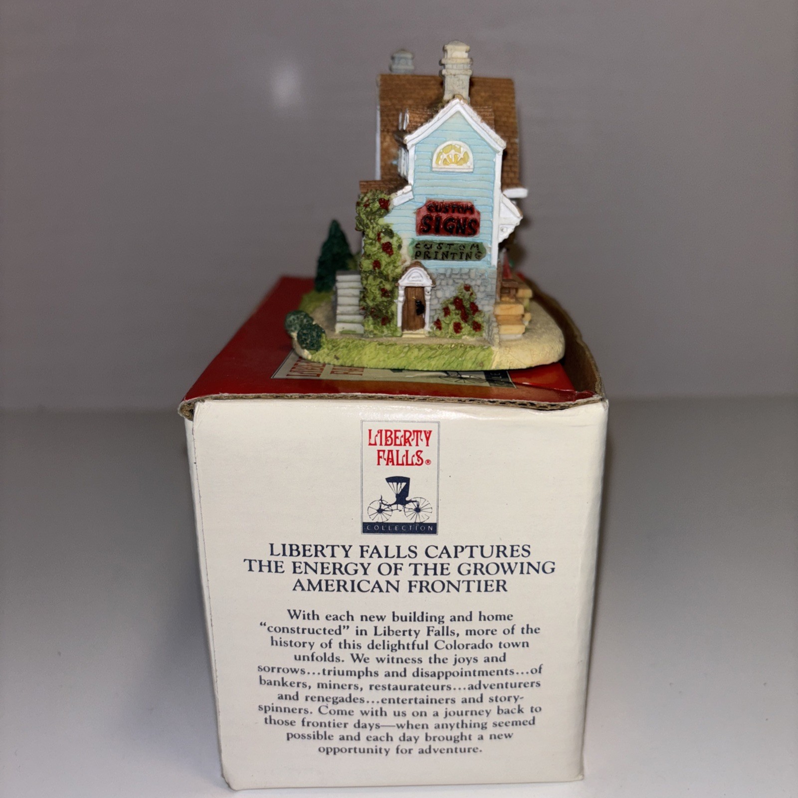 Liberty Falls Collection AH130 B. Cummings Signmaker With Copy Of 1895 Dollar