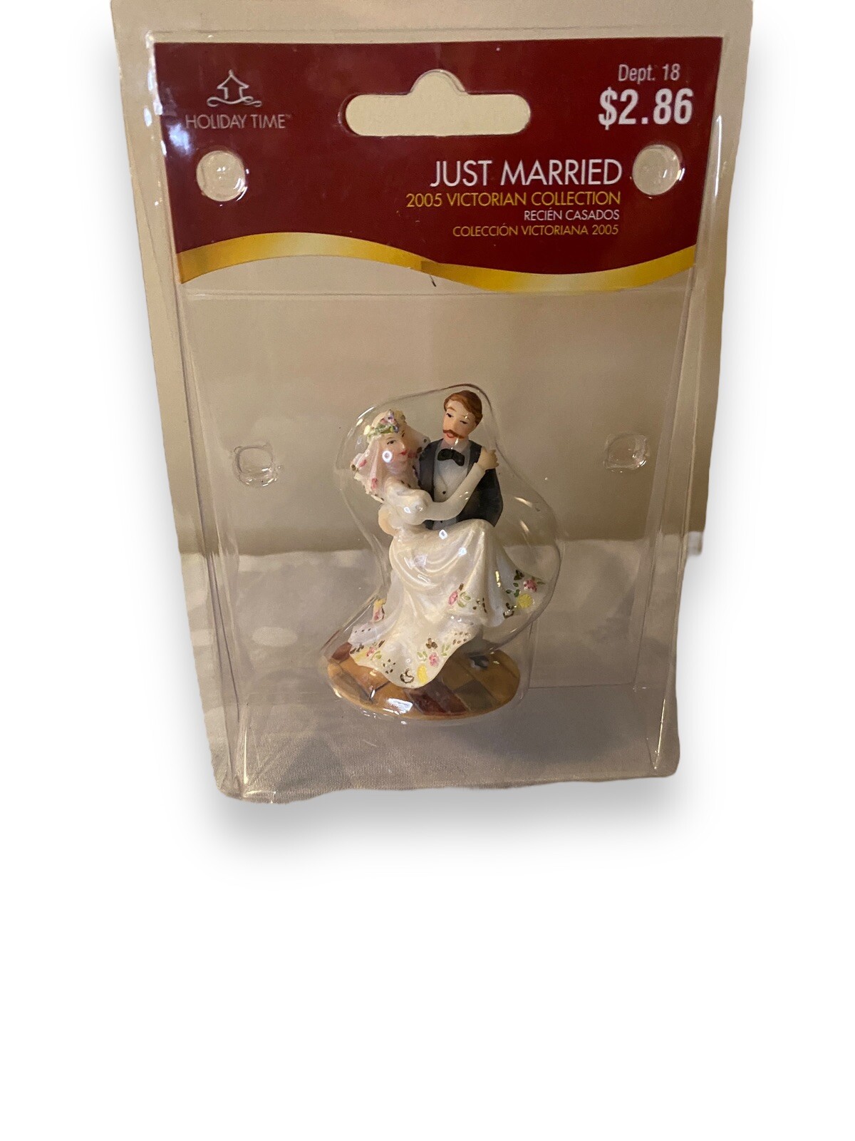 Holiday Time Collectibles Just Married Bride & Groom Wedding Cake Topper 2005