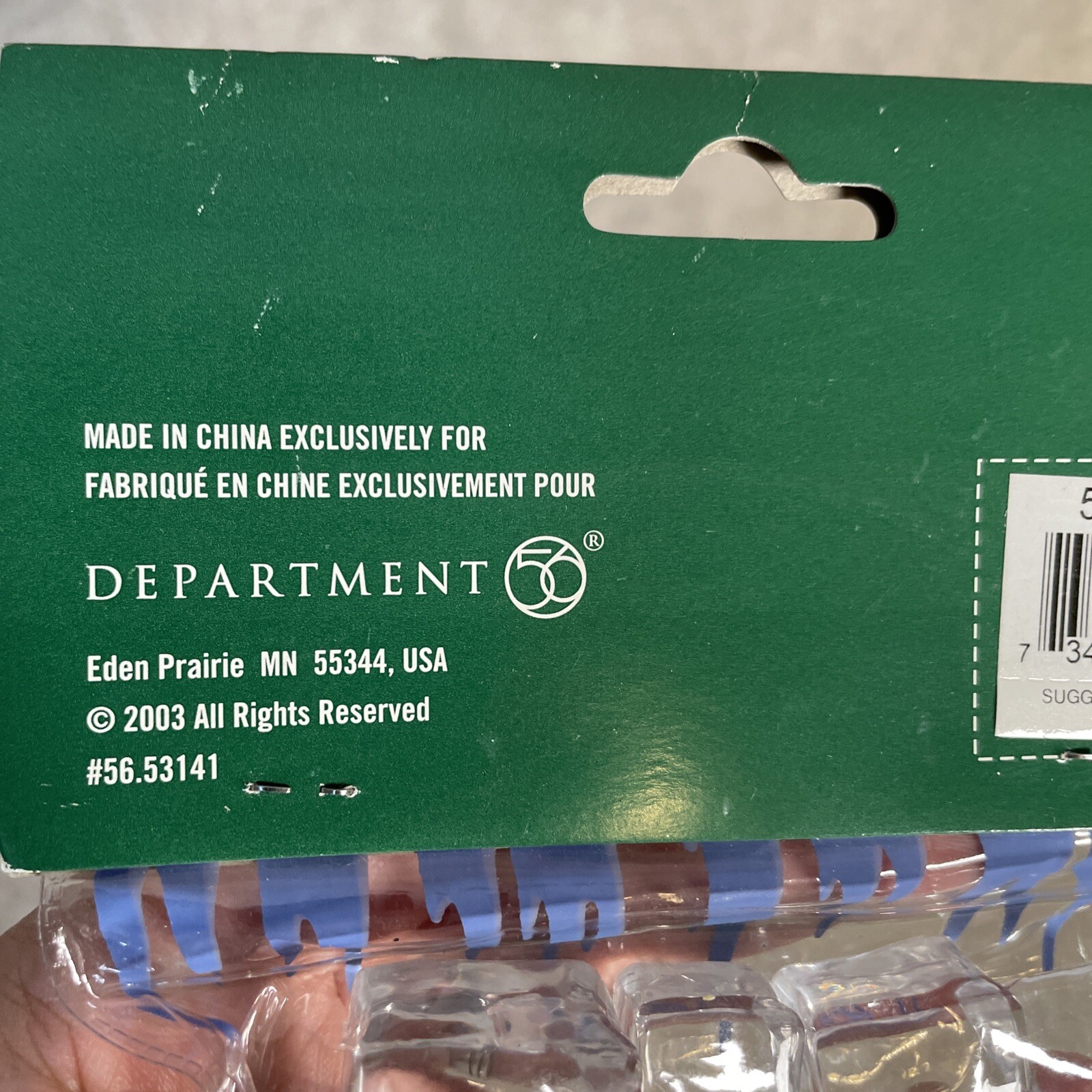 Dept 56 General Village Accessory “Real Acrylic Ice” #53141 Set Of 22 NEW