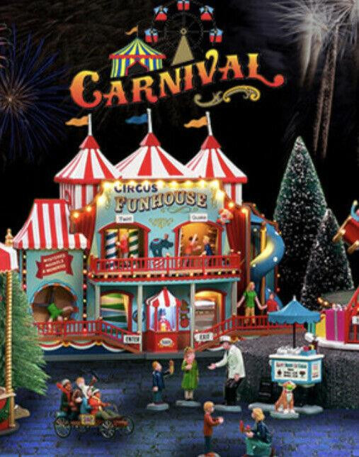 Lemax 2020 CIRCUS FUNHOUSE #05616 NRFB Carnival Ride Sights & Sounds *