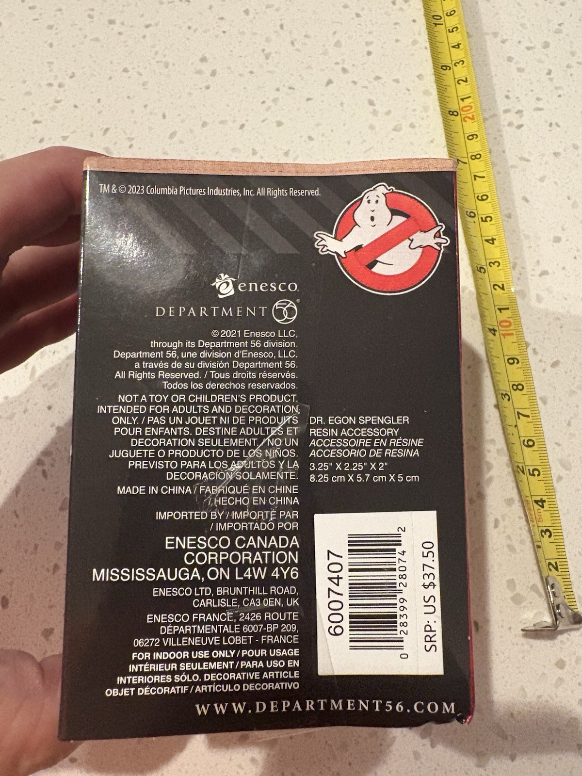 Dept 56 Ghostbusters Dr. Egon Spengler Figure in Box Free Ship in USA