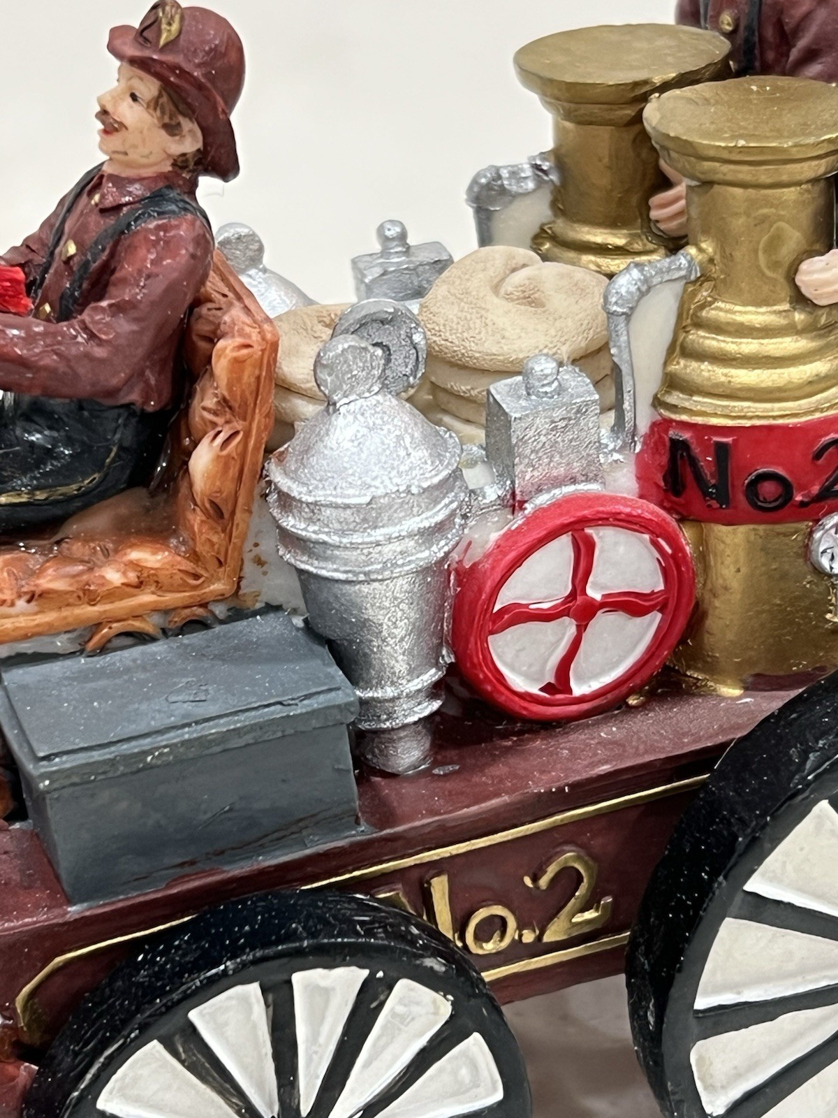 Victorian Village Collectibles “The Old Towne Horse Drawn Fire Engine” 1999