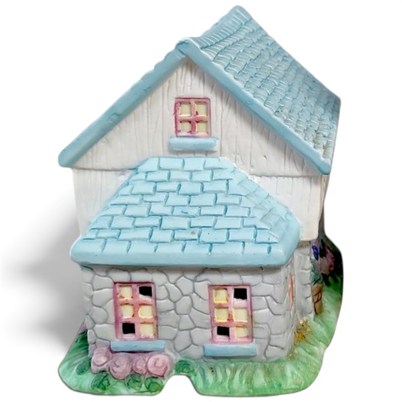 VTG 1993 Yi Cheing Spring Porcelain Village Store Flower Shop Miniature 4.5″