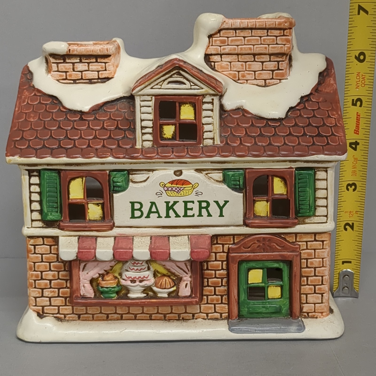 Vintage Christmas House Bakery by Geo Z Lefton 1988 Retired Colonial Village