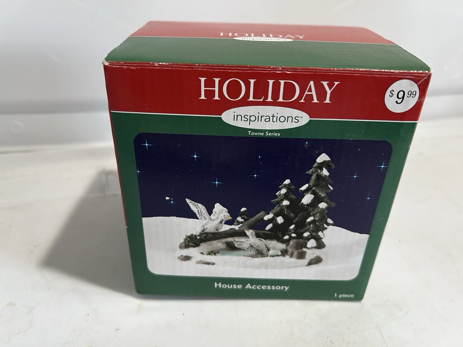 Holiday Inspirations Towne Series Ducks & Water House Accessory NIB