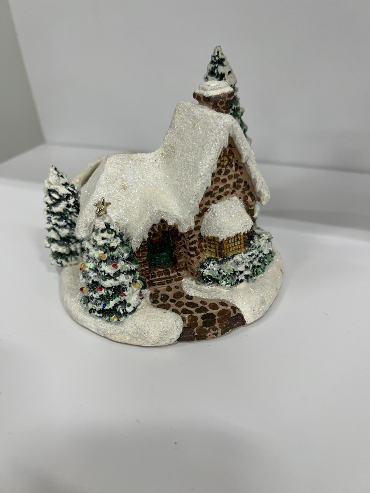 Thomas Kinkade “Memories Of Christmas” Candle Holder 2005
